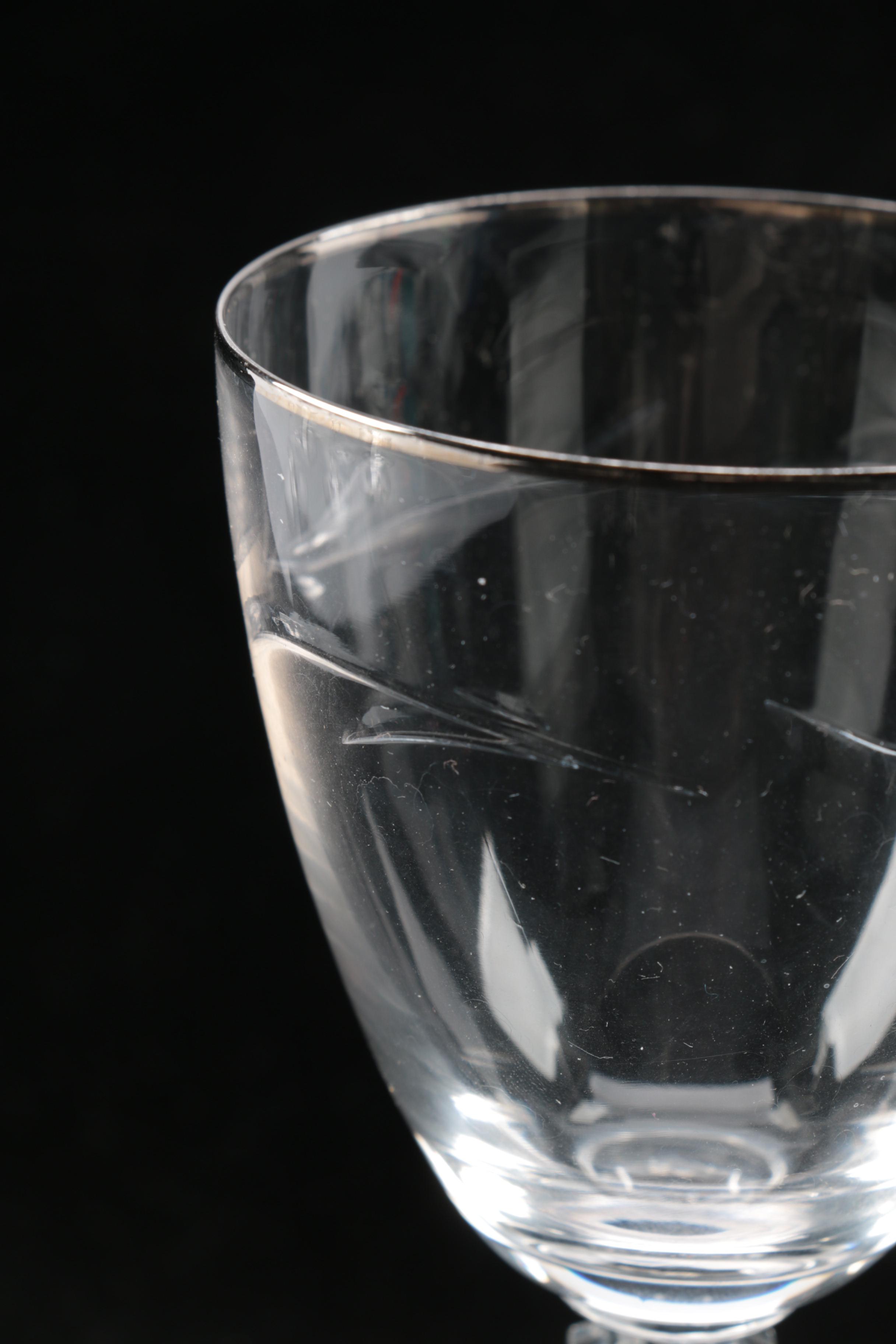 Vintage Etched Goblets