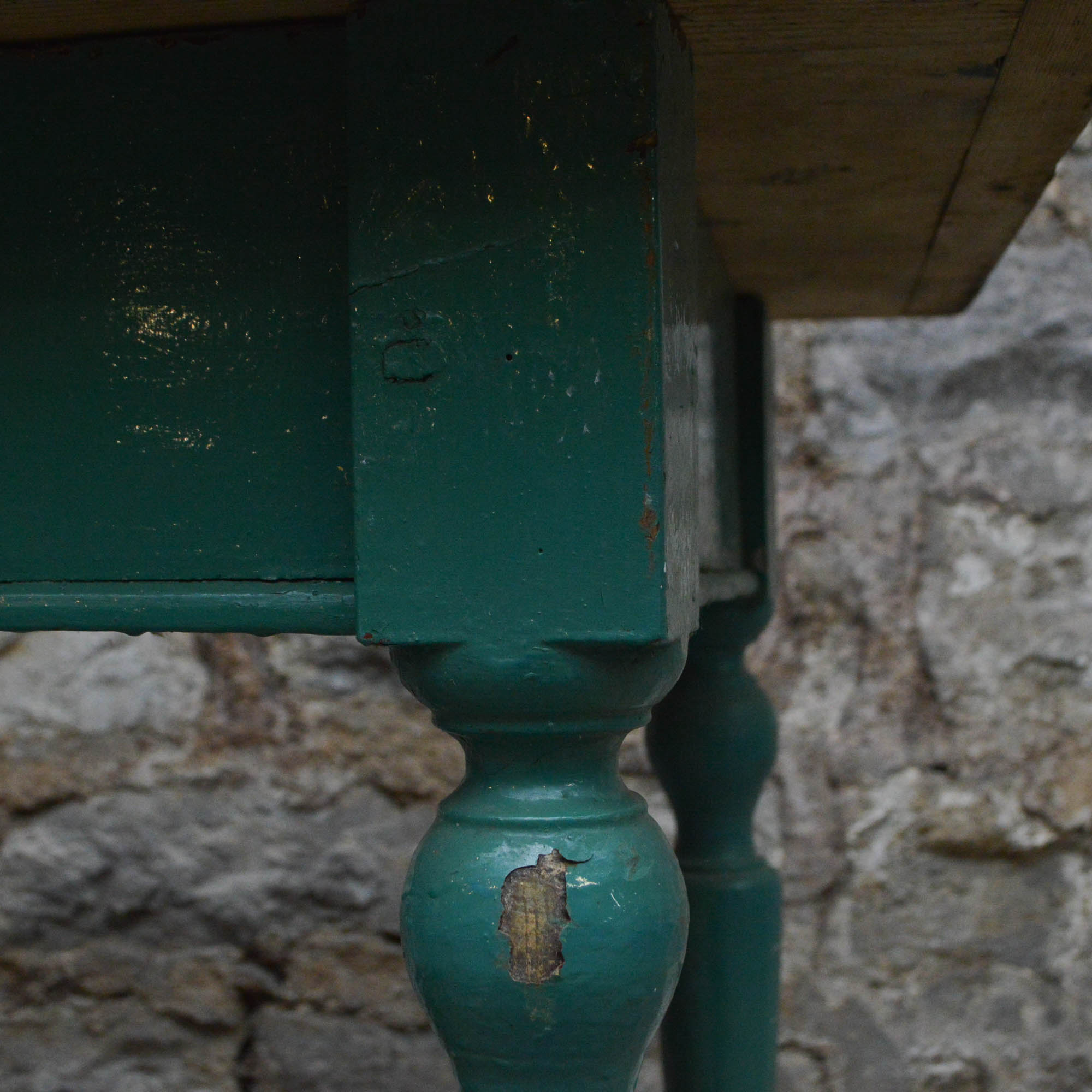 Vintage Painted Farmhouse Table