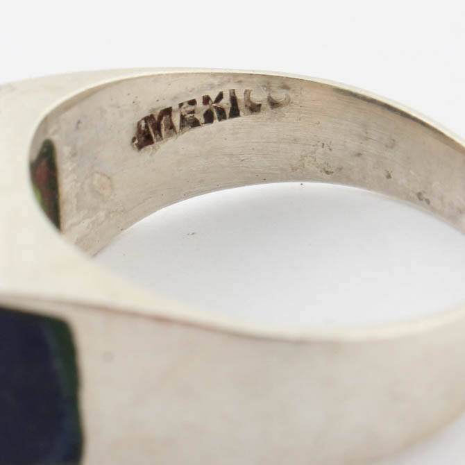 Sterling Silver Sodalite and Lapis Lazuli Ring and Bangle