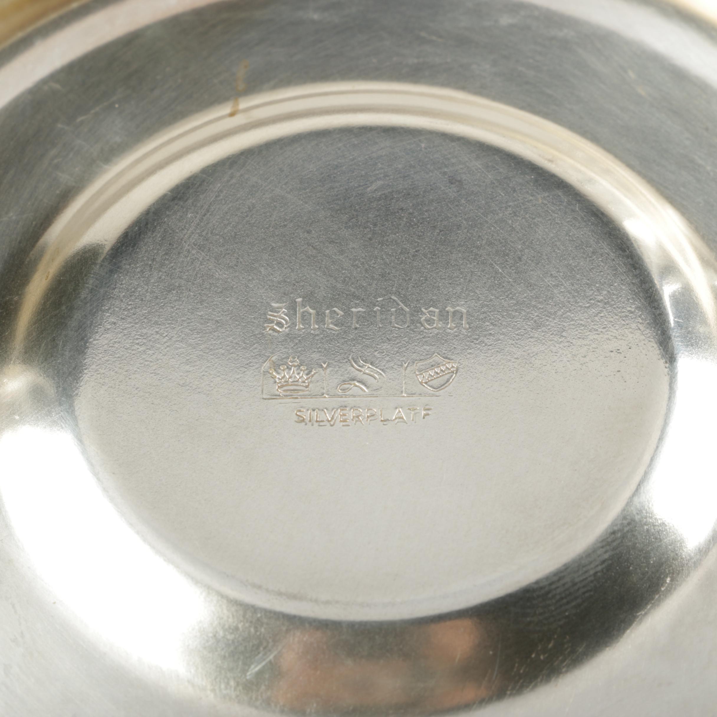 Silver Plate Serveware and Candelabra Featuring Sheffield and Sheridan