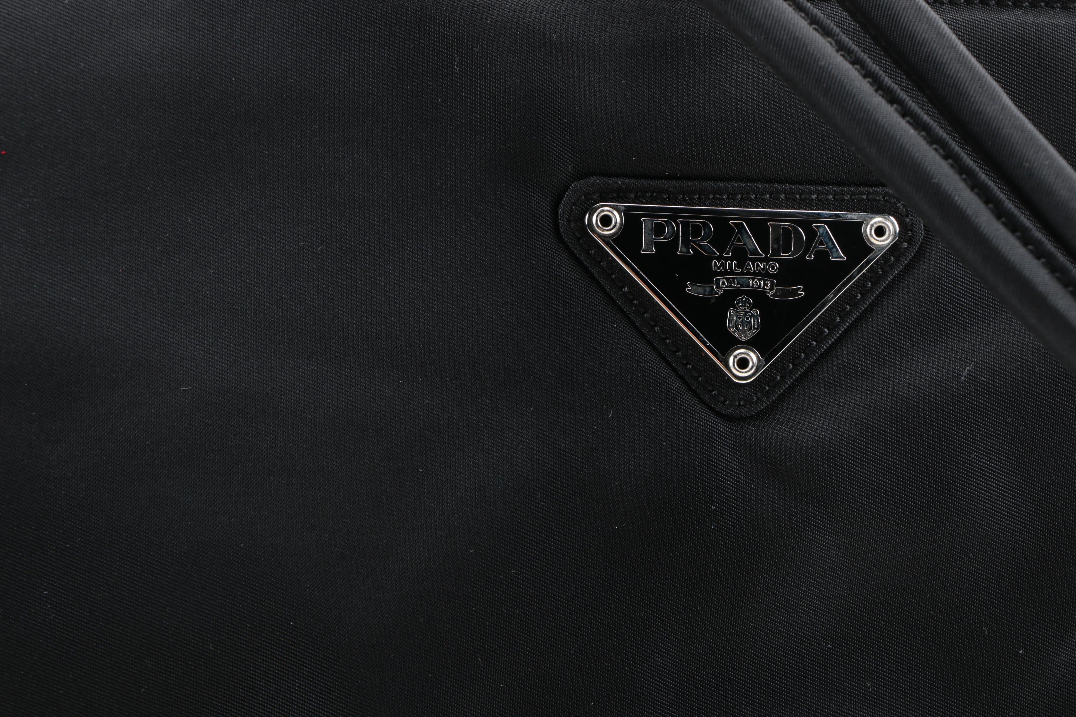 Prada Black Nylon Tote
