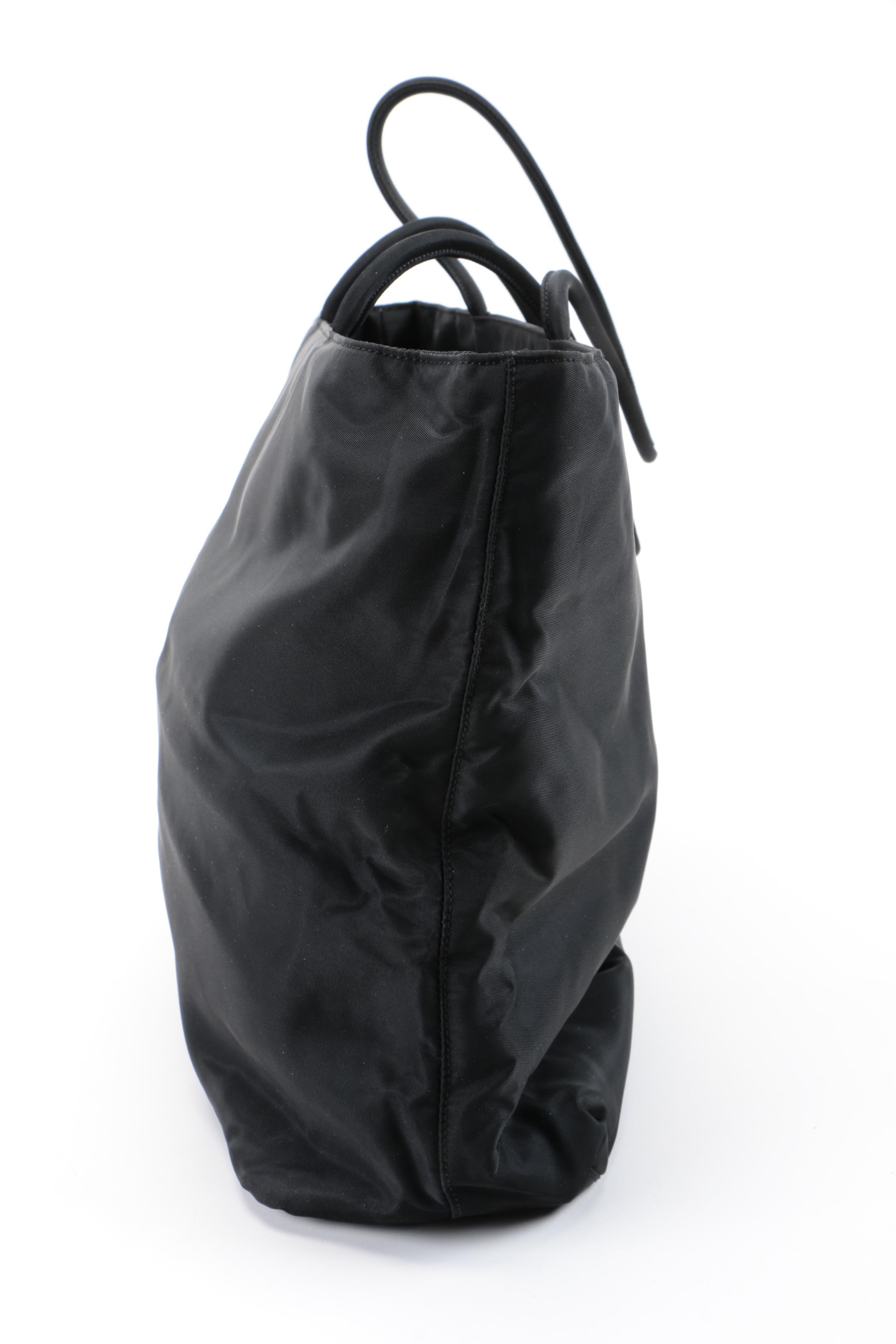 Prada Black Nylon Tote