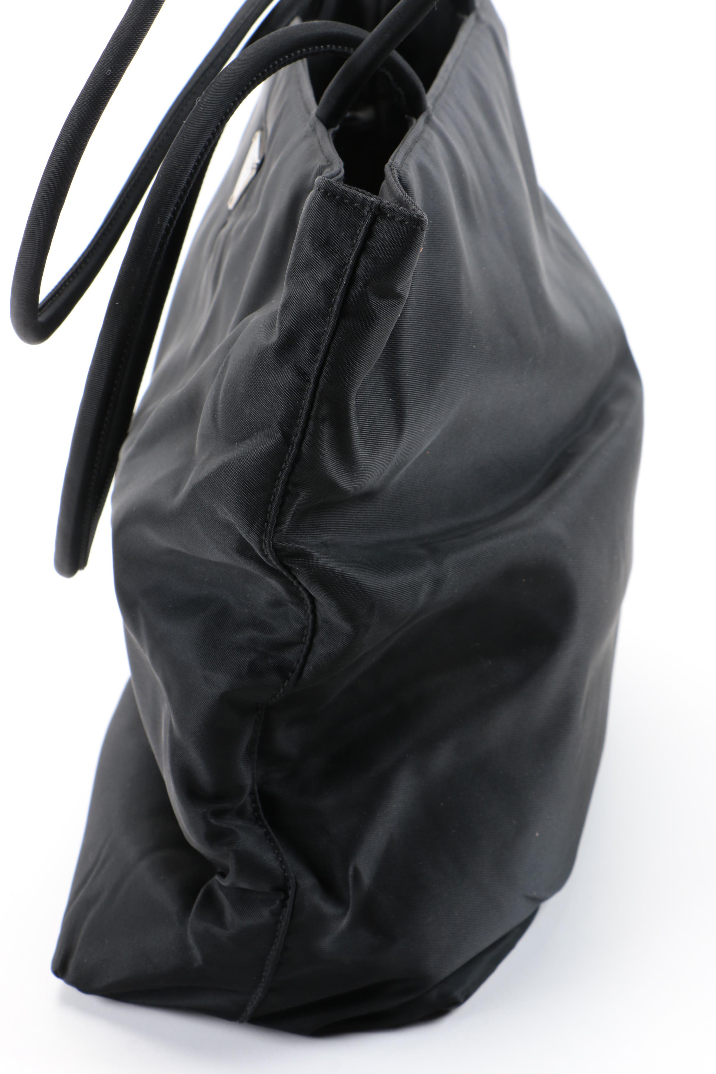 Prada Black Nylon Tote