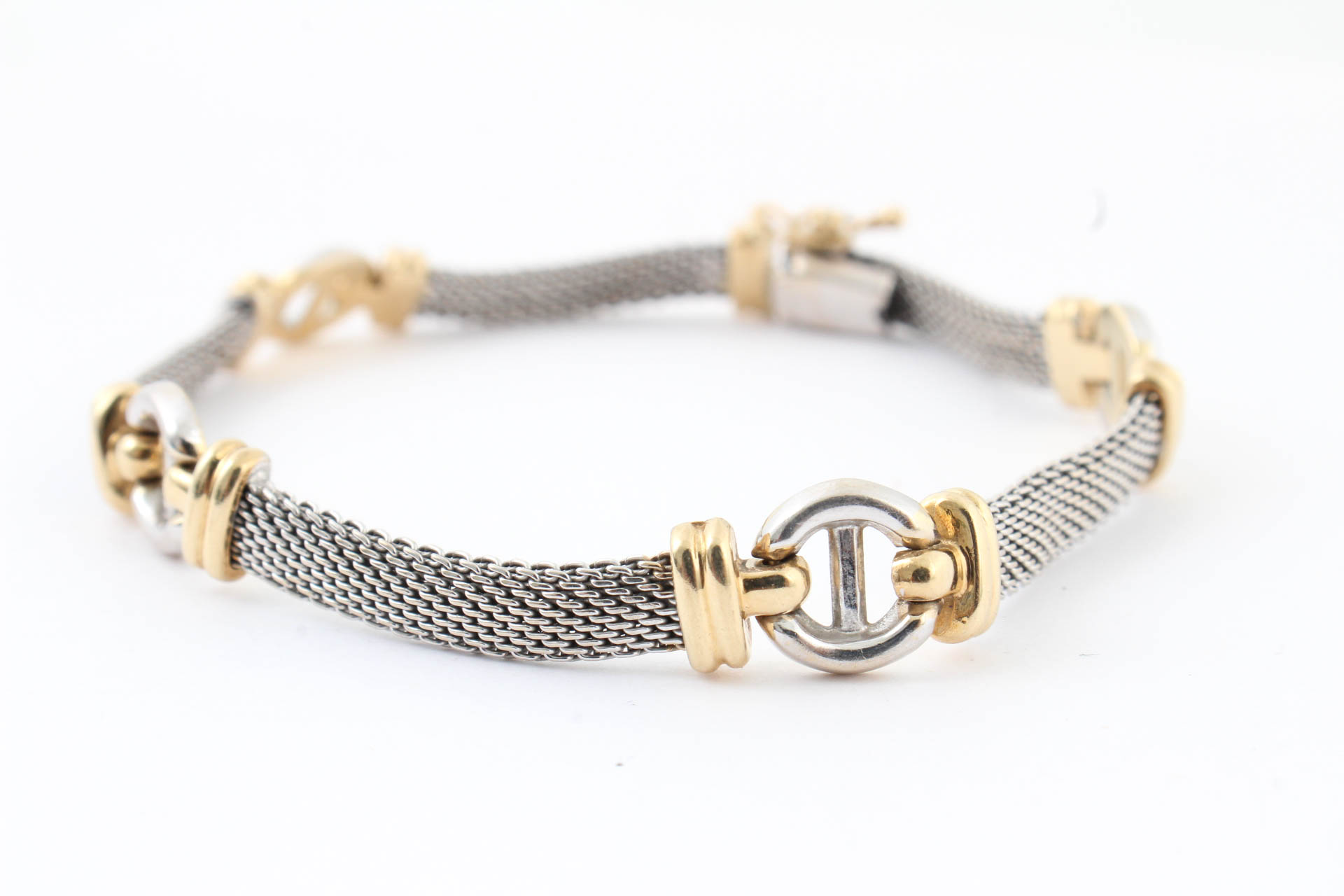 14K White and Yellow Gold Bracelet
