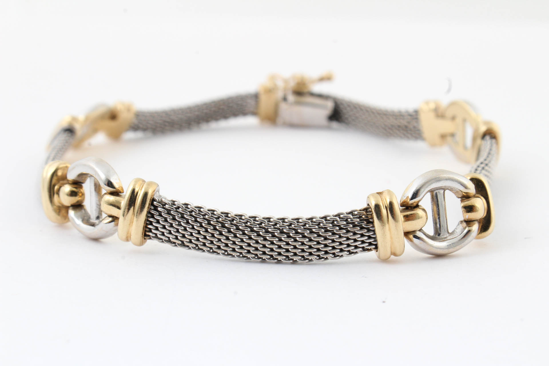 14K White and Yellow Gold Bracelet