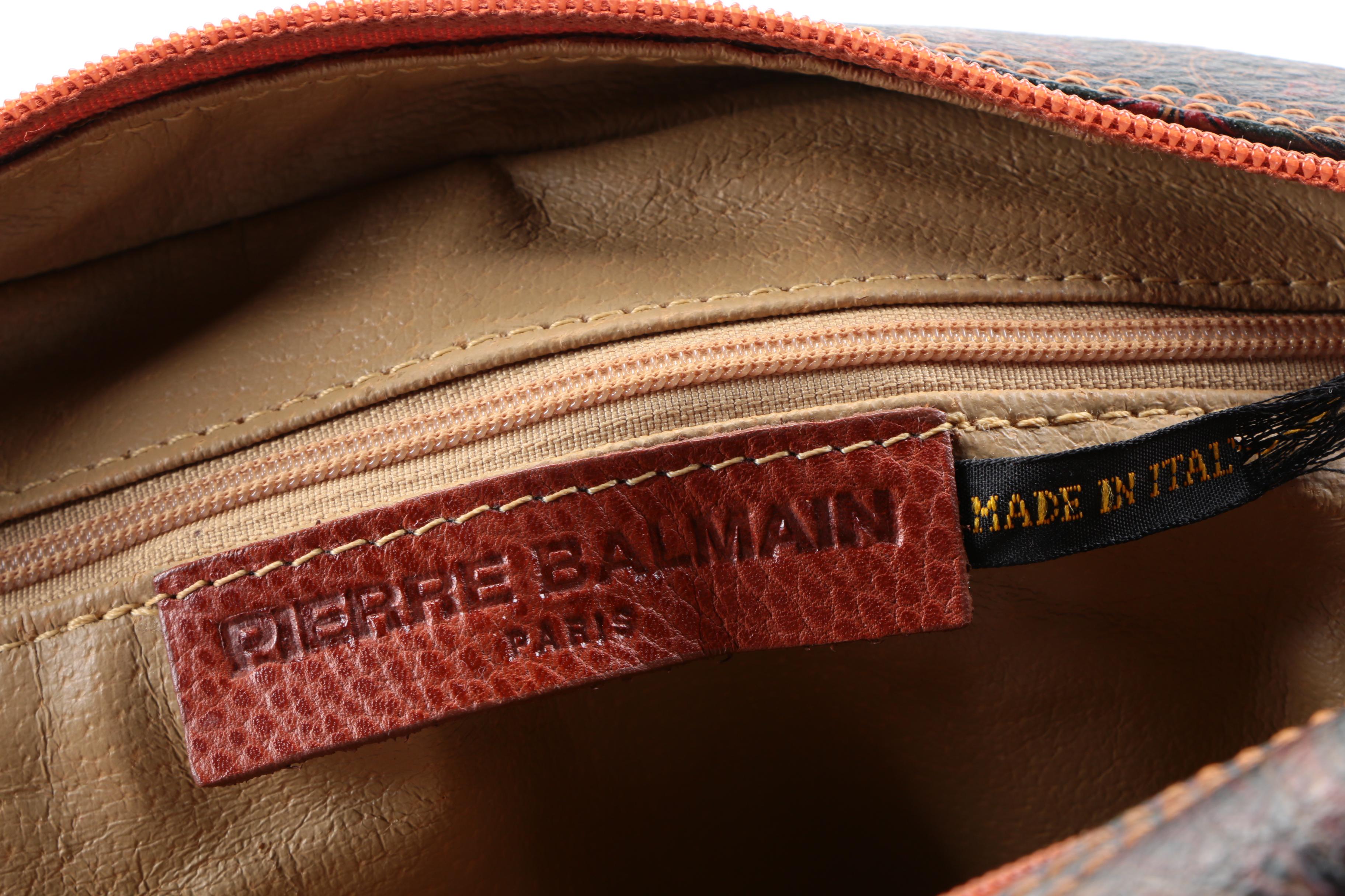 Vintage Pierre Balmain of Paris Leather Handbag