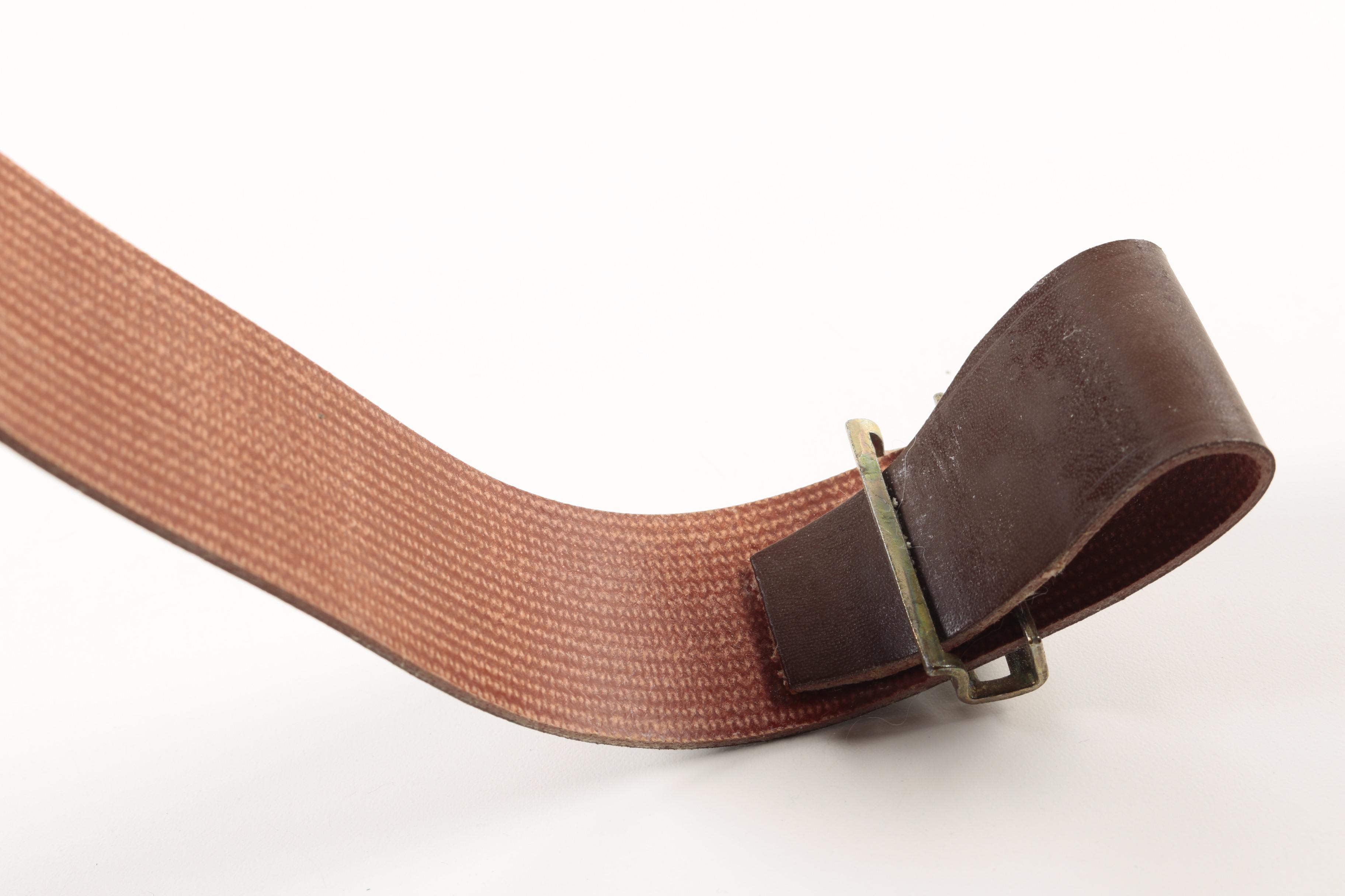 Soviet Union Naval Officer Ushanka Hat with Two Belts