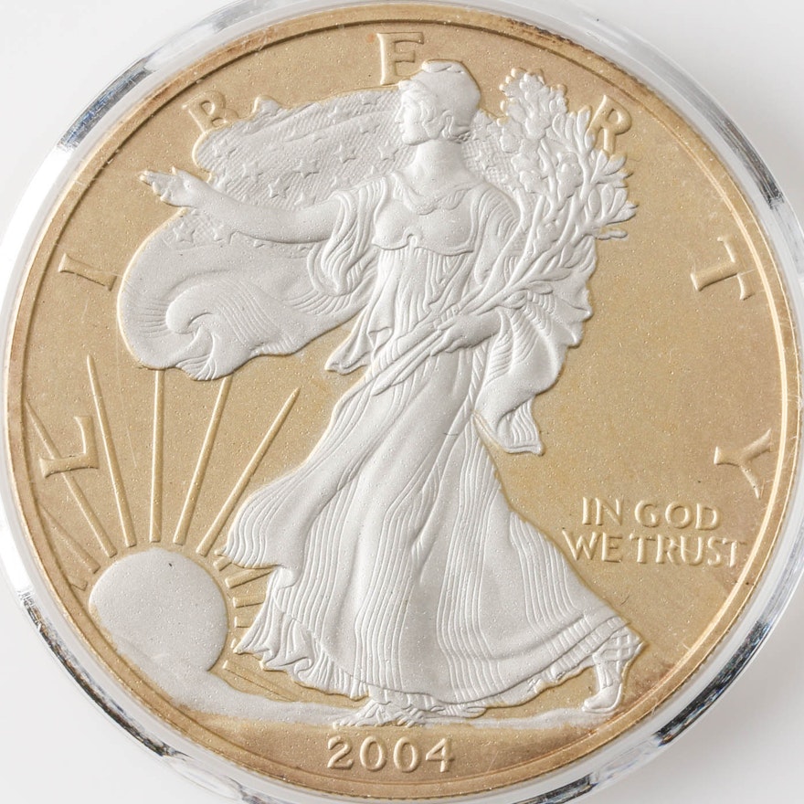 Enhanced 2004 One Dollar U.S. Silver Eagle