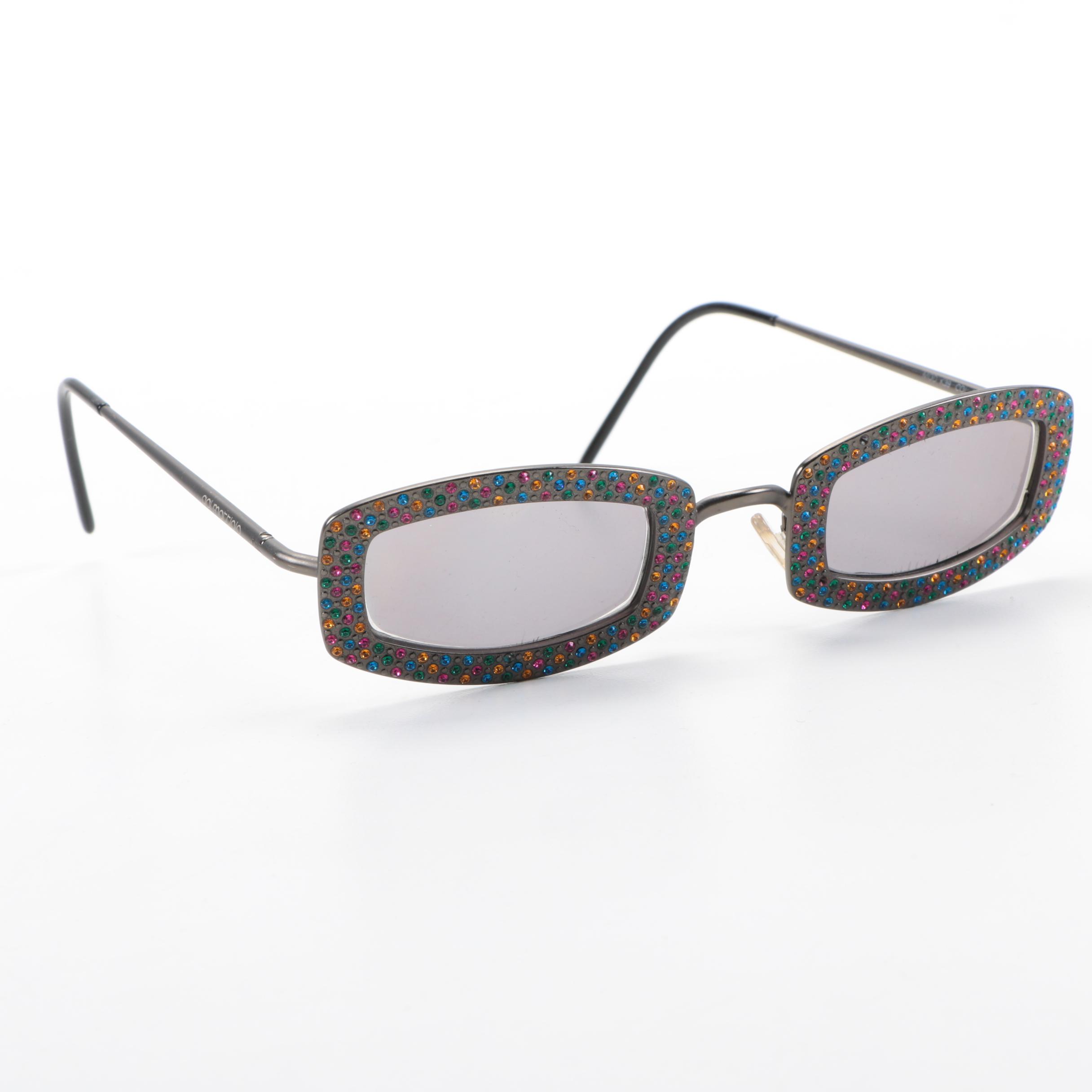 Pair of Gai Mattiolo Rhinestone Sunglasses