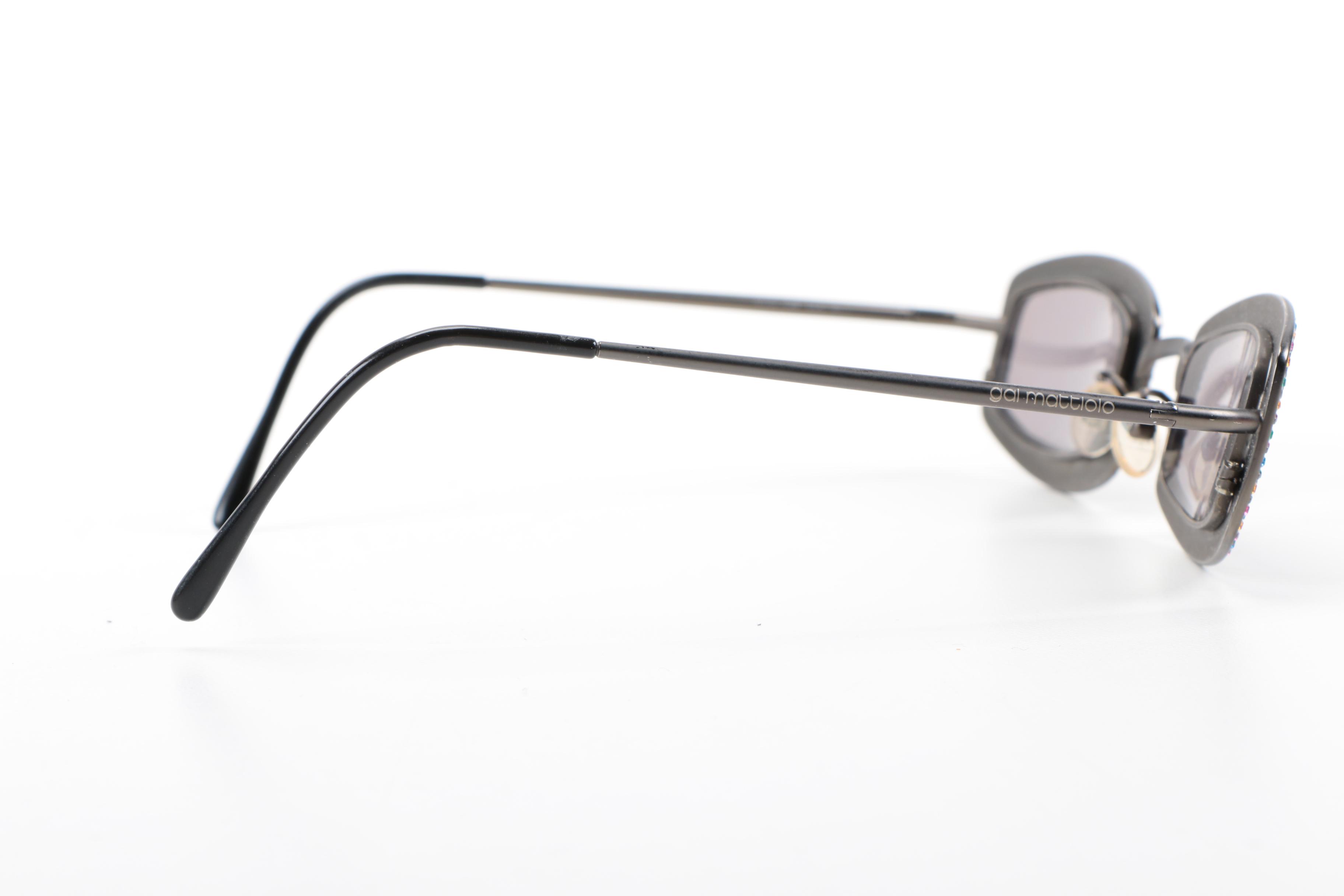 Pair of Gai Mattiolo Rhinestone Sunglasses