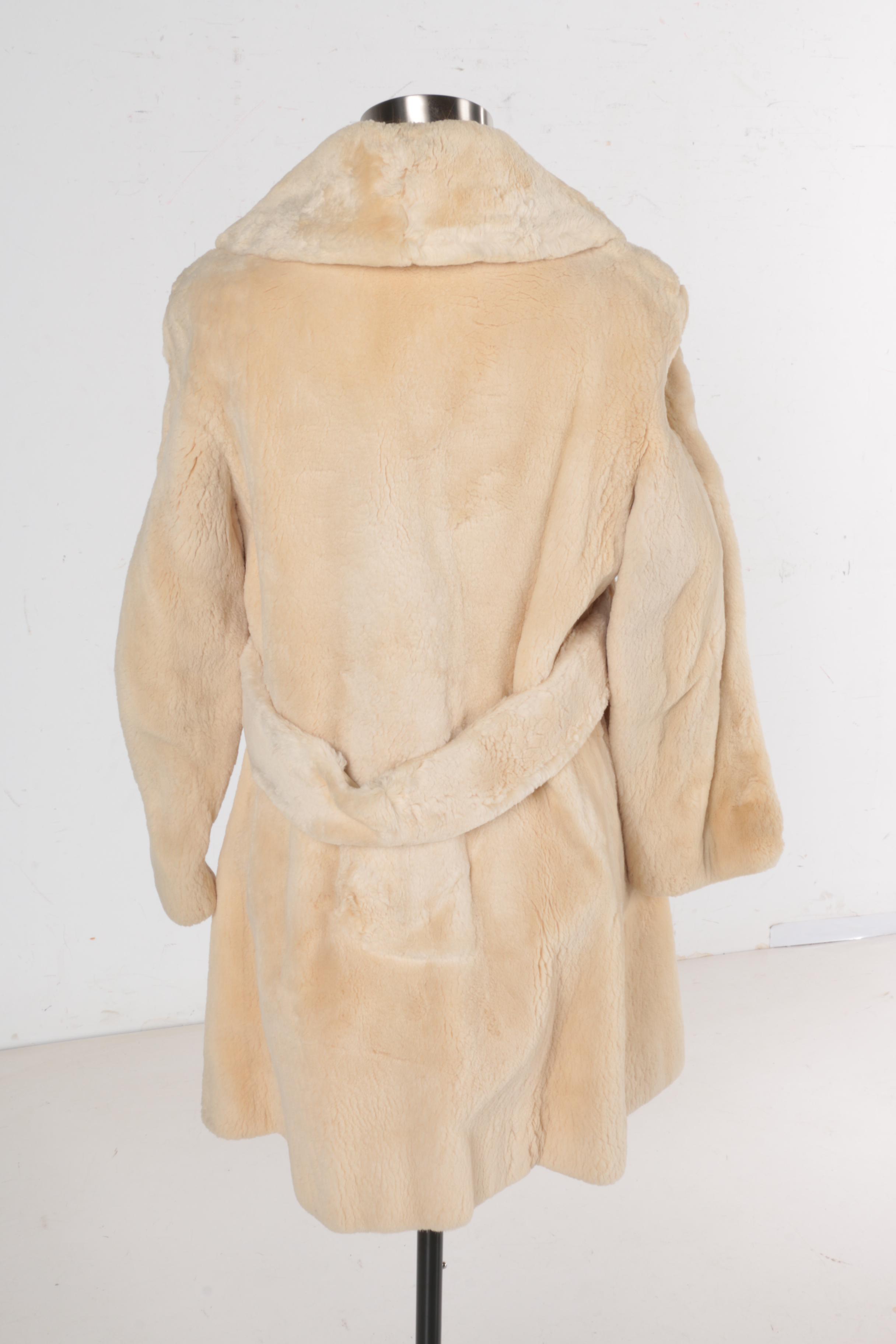 Vintage Koslow's Bleached Sheared Beaver Fur Coat