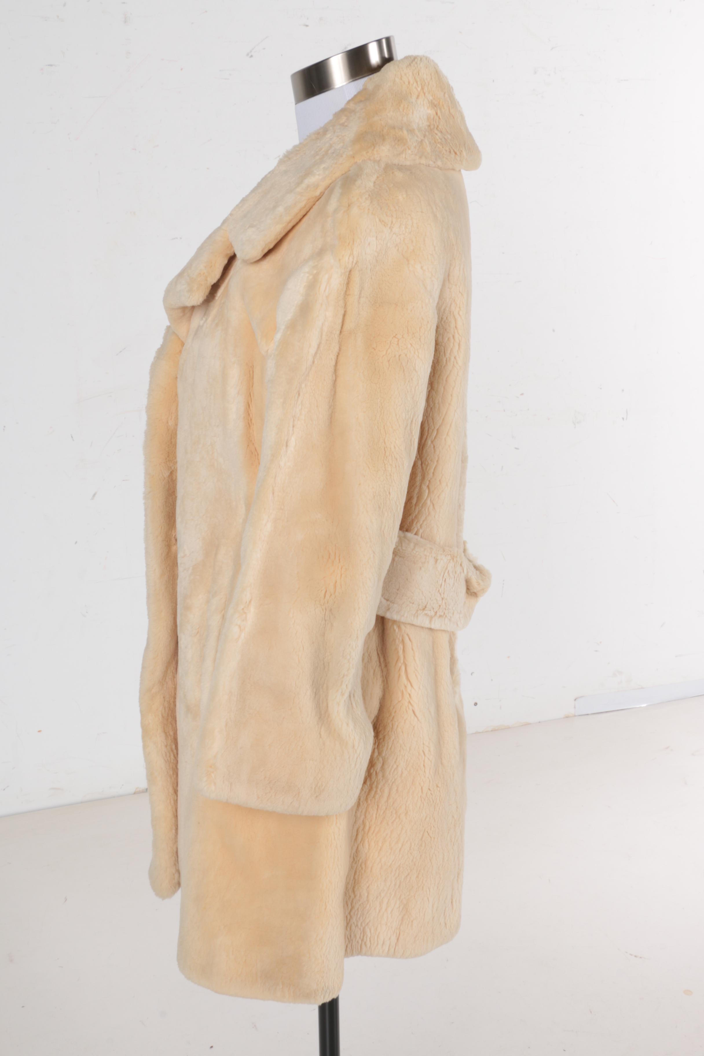 Vintage Koslow's Bleached Sheared Beaver Fur Coat