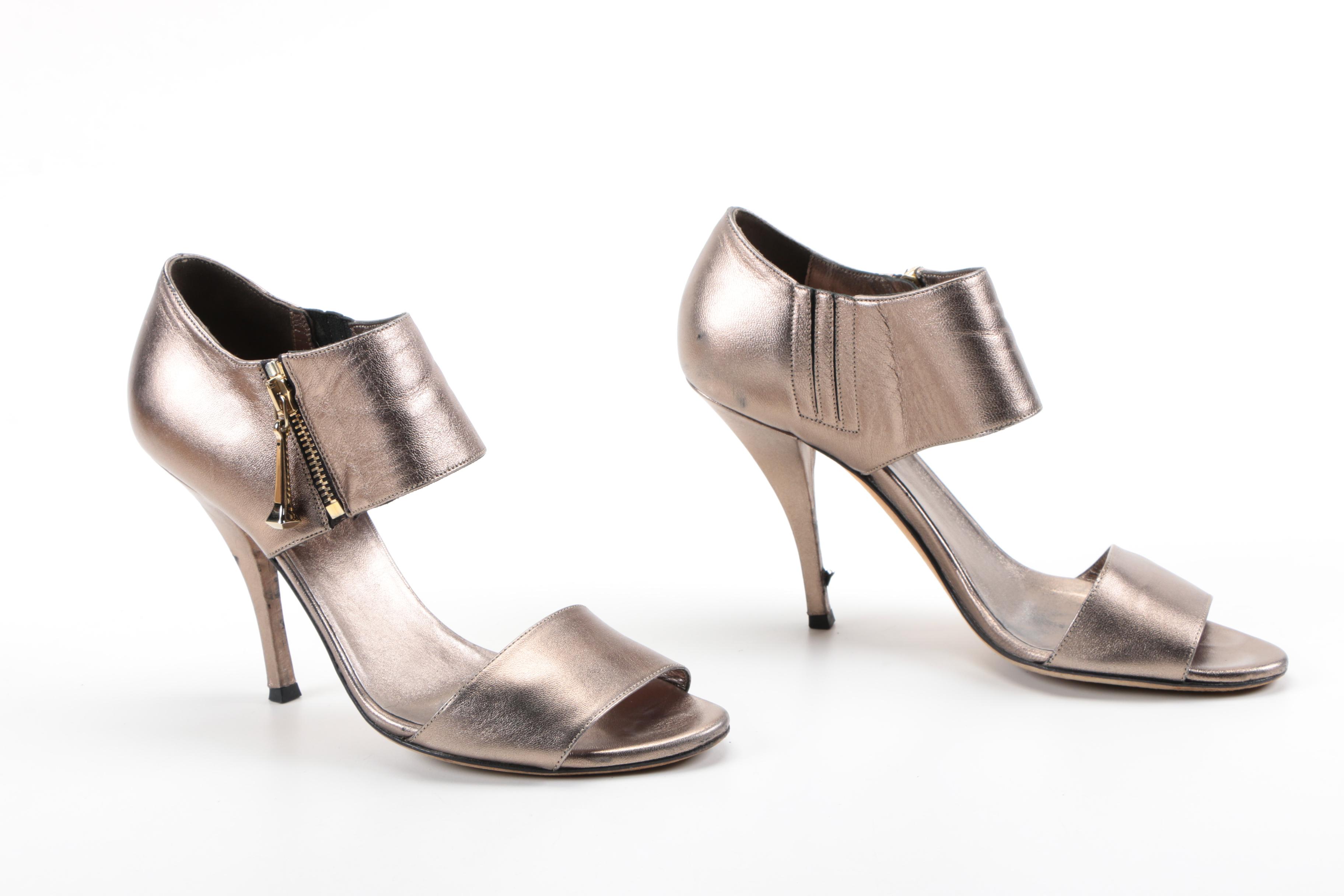 Gucci Metallic Leather Heels