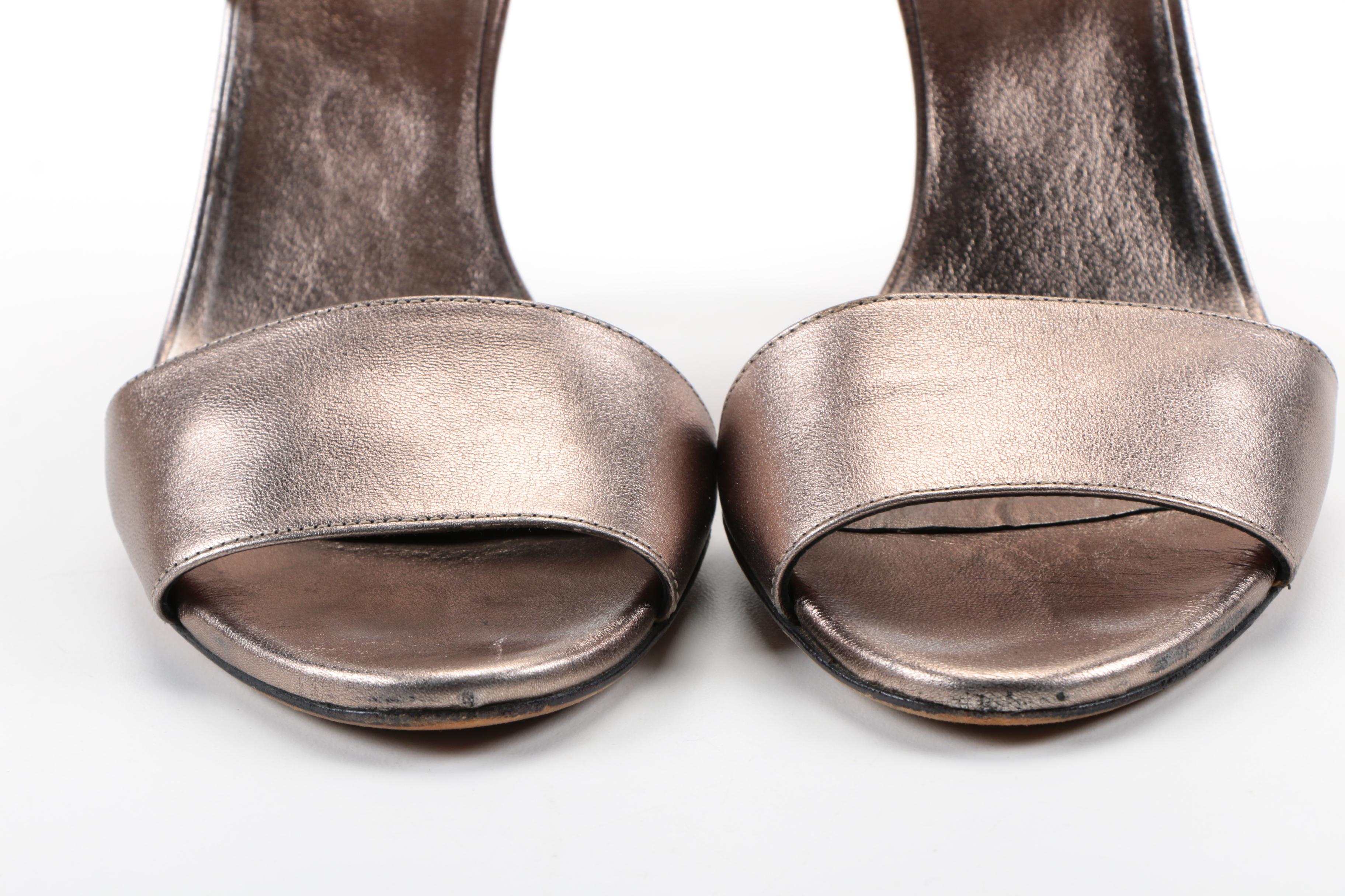 Gucci Metallic Leather Heels