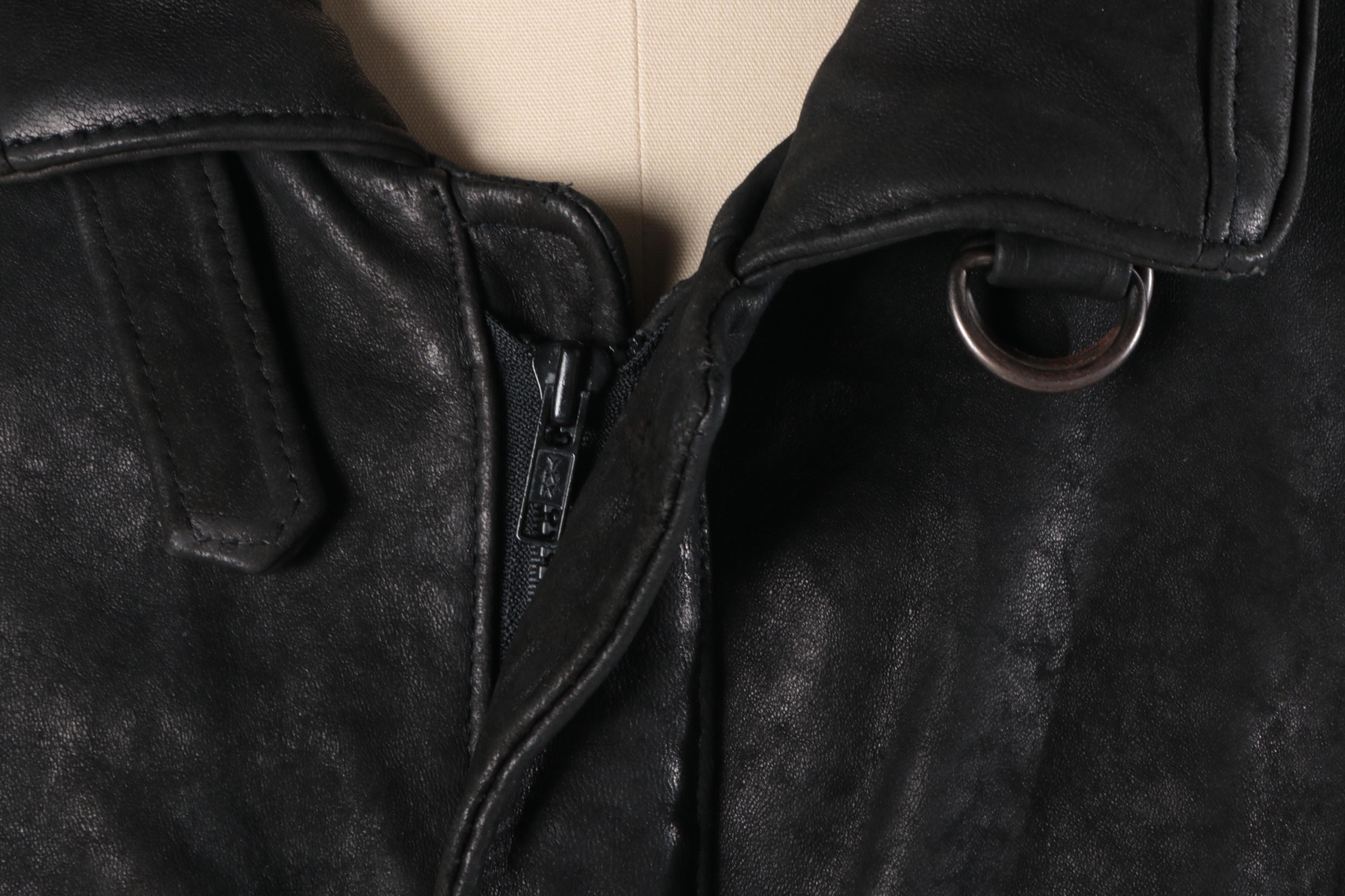 Men's Christian Dior Black Leather Jacket