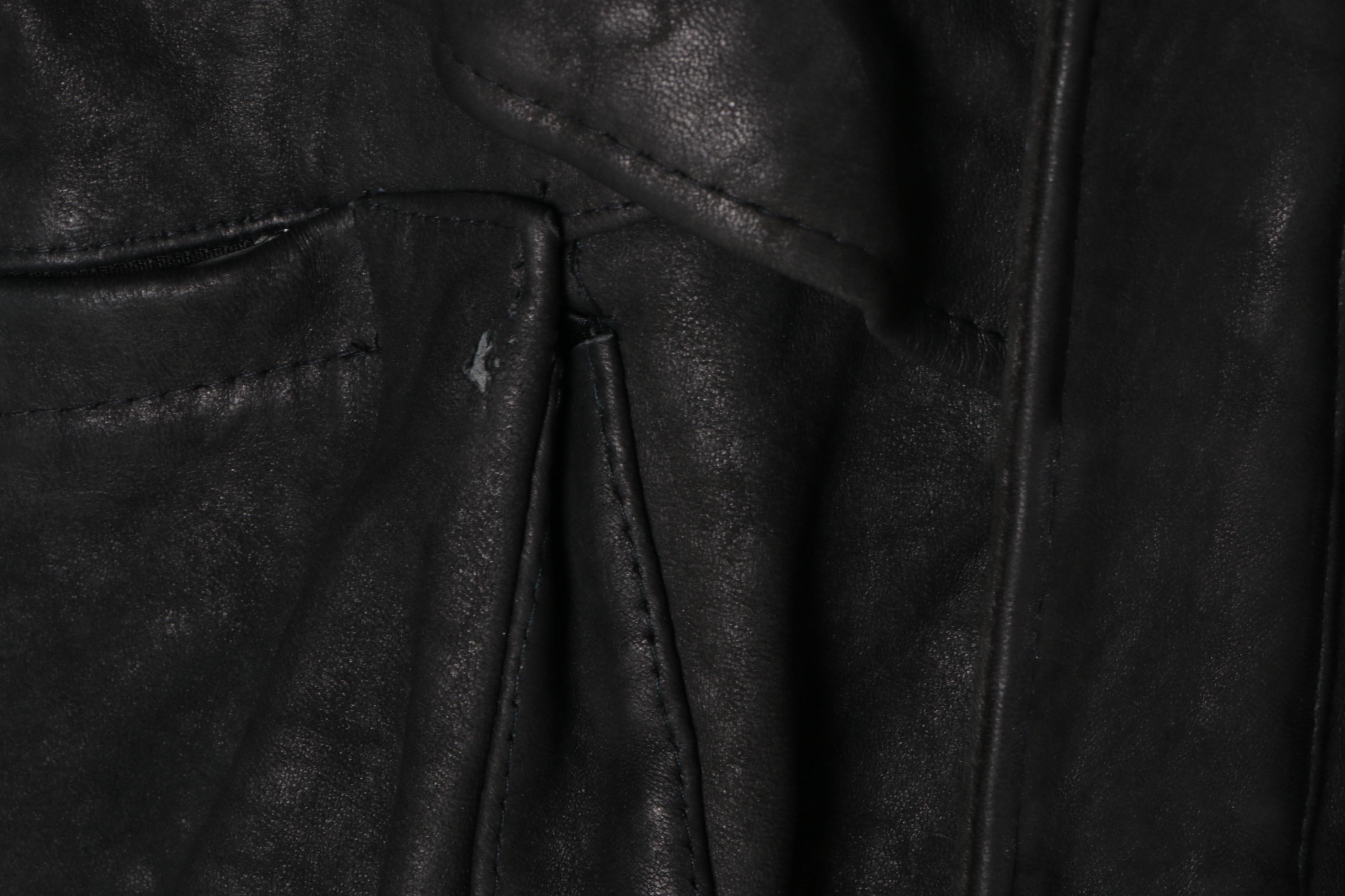 Men's Christian Dior Black Leather Jacket