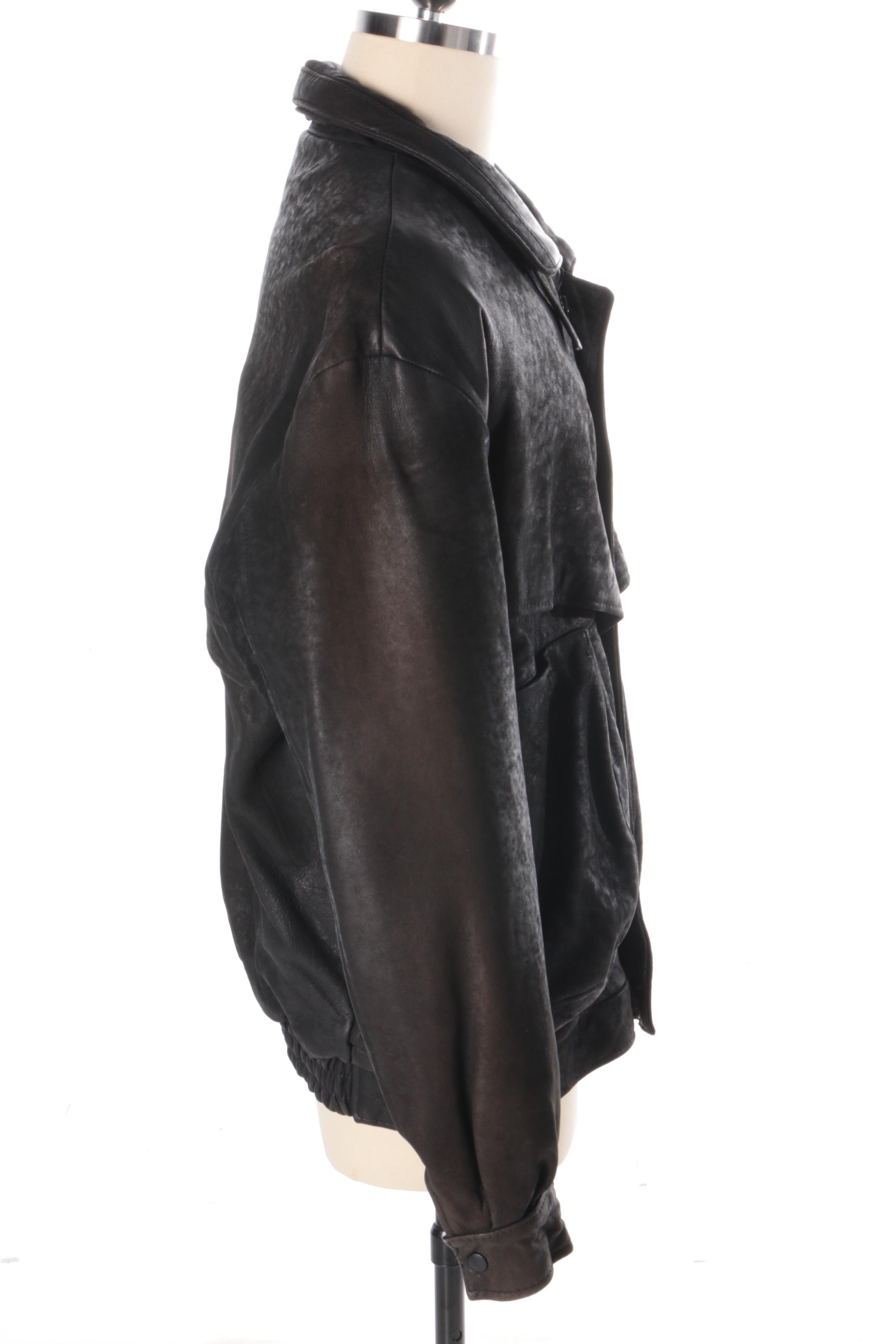 Men's Christian Dior Black Leather Jacket