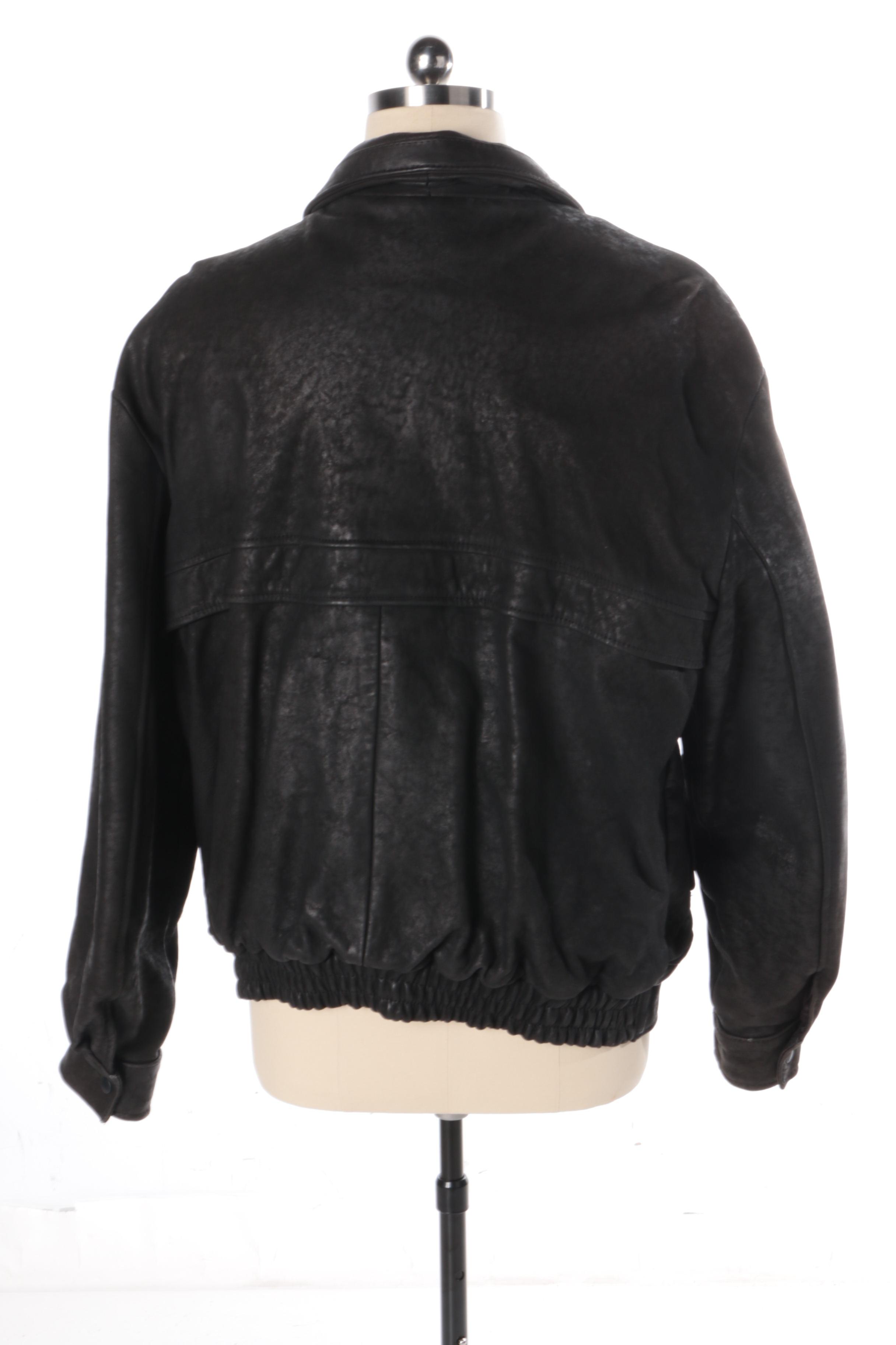 Men's Christian Dior Black Leather Jacket