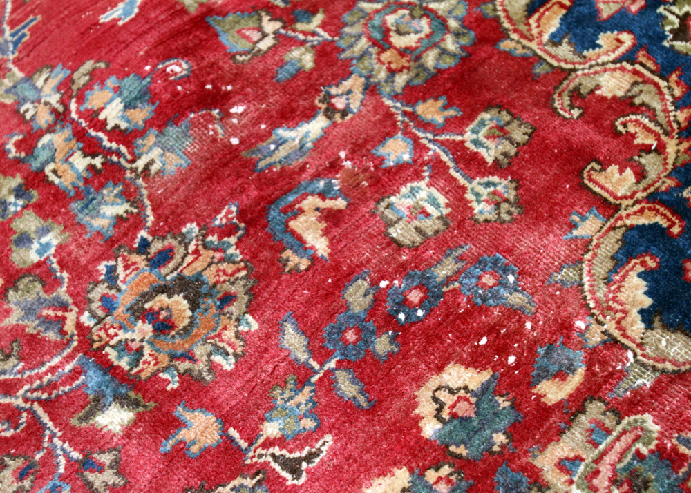 Hand-Knotted Persian Qum Wool Area Rug