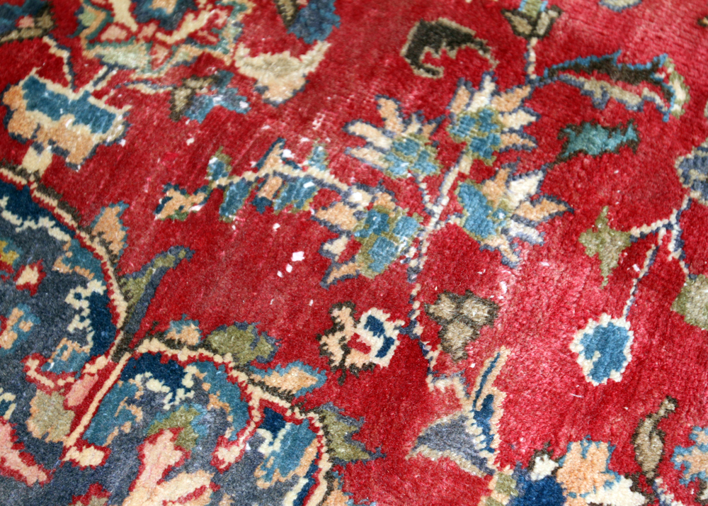 Hand-Knotted Persian Qum Wool Area Rug