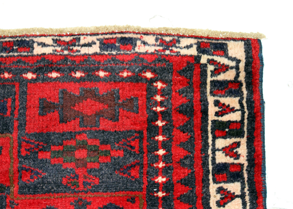 Hand-Knotted Vintage Persian Qashqai Area Rug