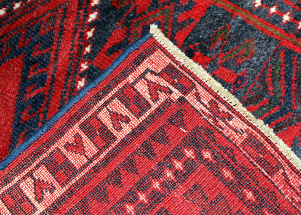 Hand-Knotted Vintage Persian Qashqai Area Rug