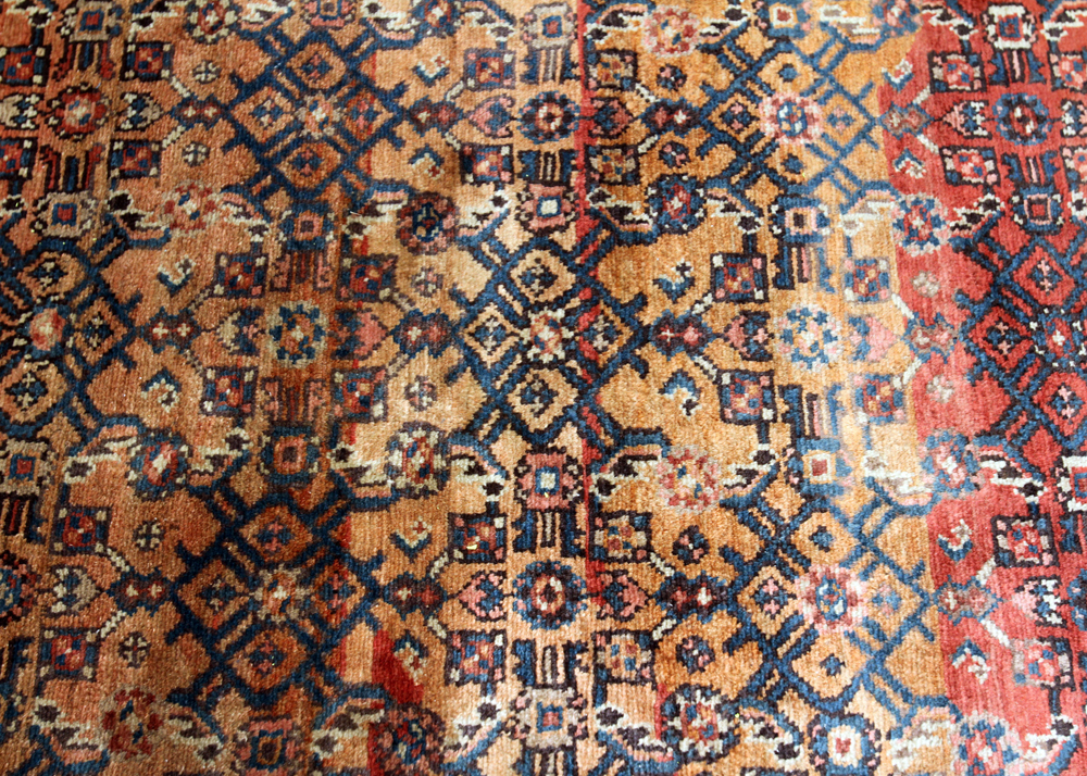 Hand-Knotted Vintage Persian Malayer Carpet Runner