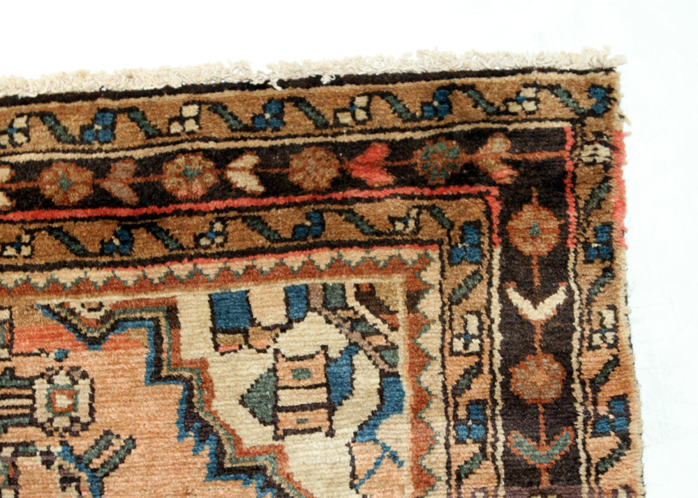 Hand-Knotted Vintage Persian Malayer Carpet Runner