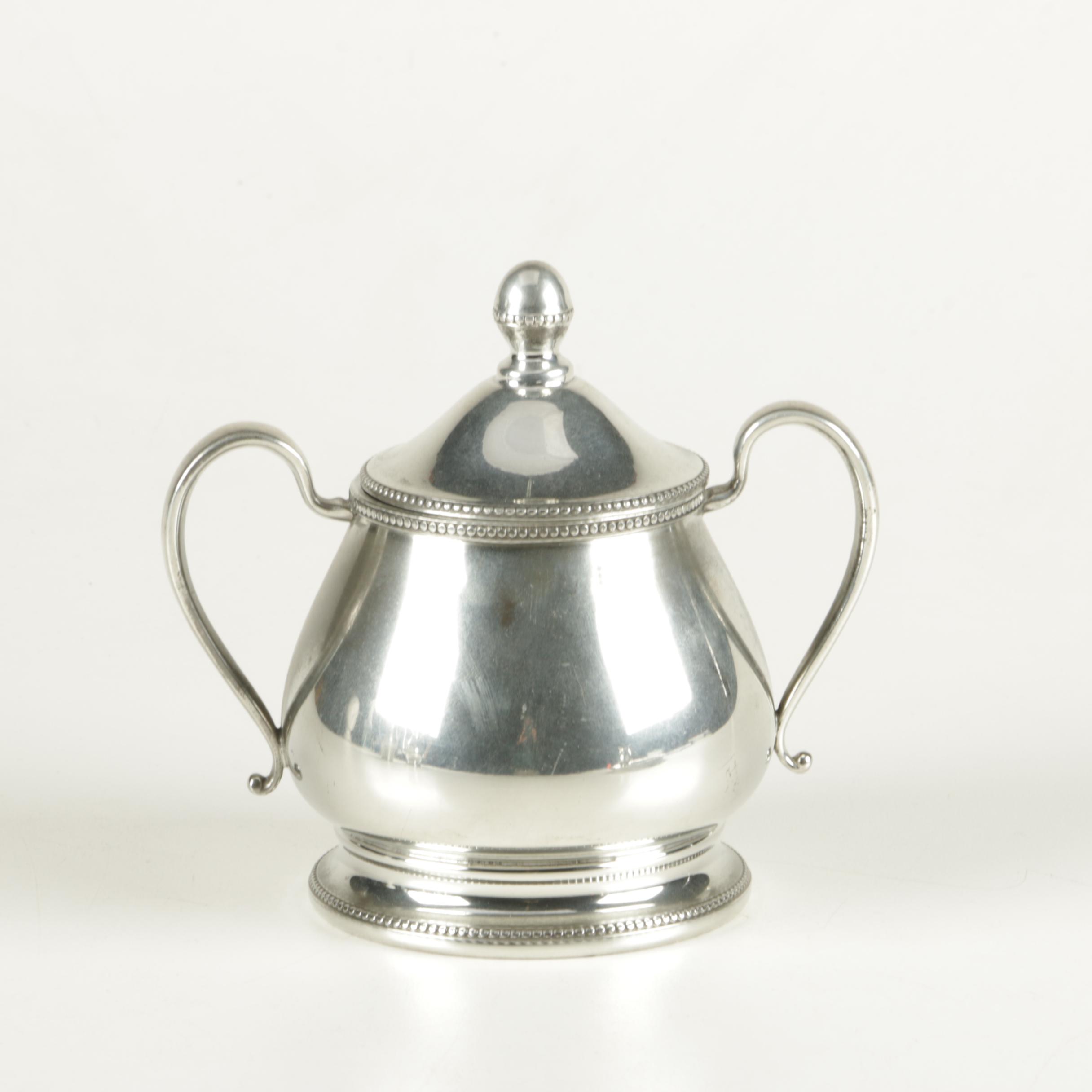 Queen Art and International Pewter Tea and Coffee Service Pieces