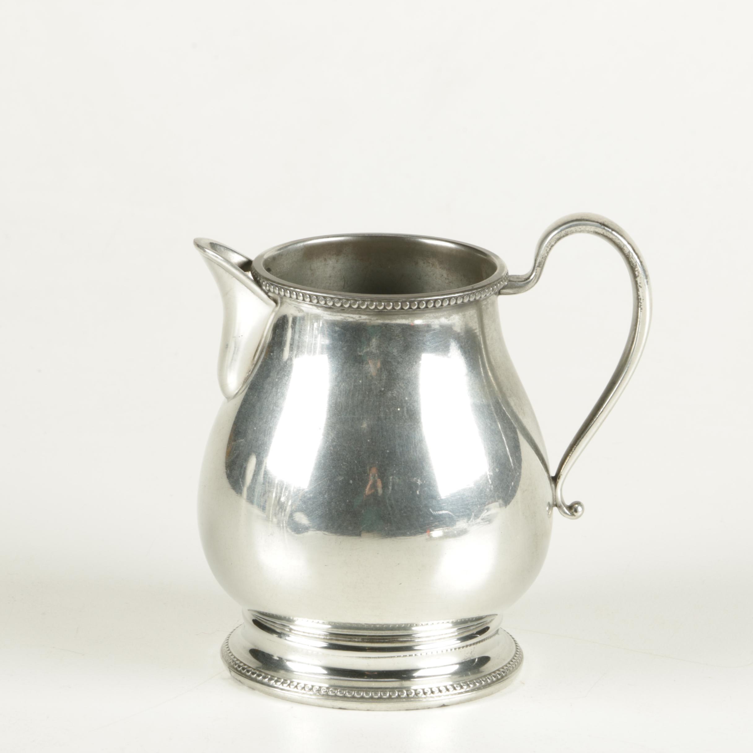 Queen Art and International Pewter Tea and Coffee Service Pieces