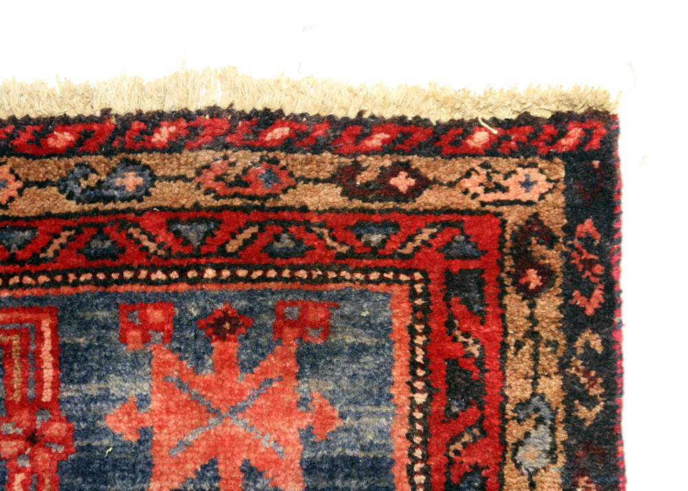 Hand-Knotted Persian Kurdish Area Rug