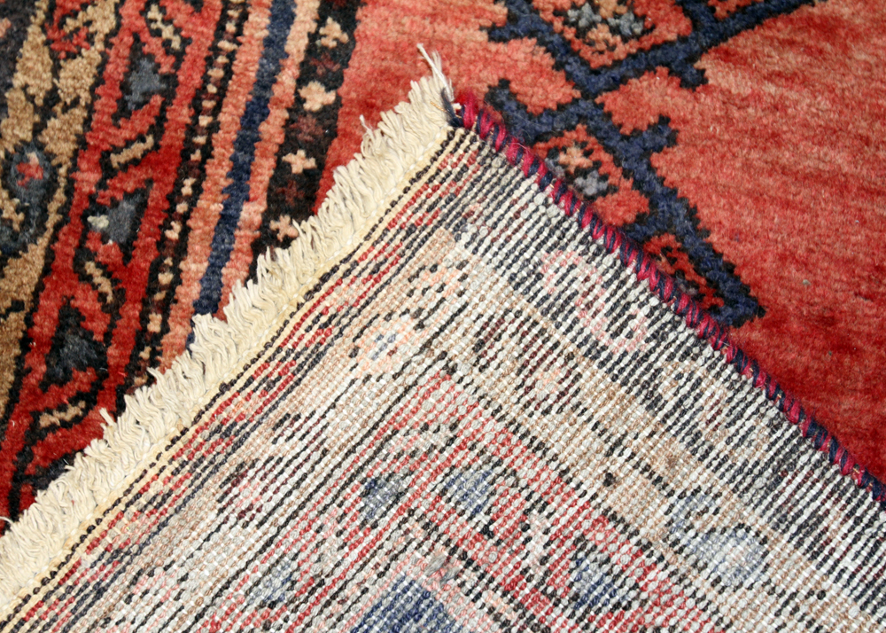 Hand-Knotted Persian Kurdish Area Rug