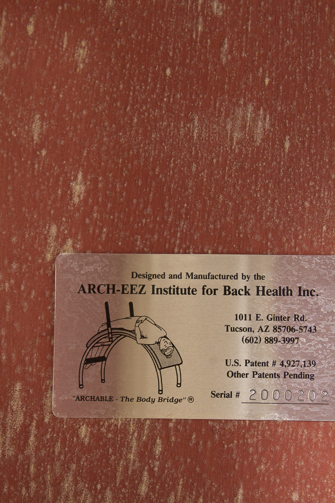 Arch-Eez "Archable - The Body Bridge" Lumbar Table