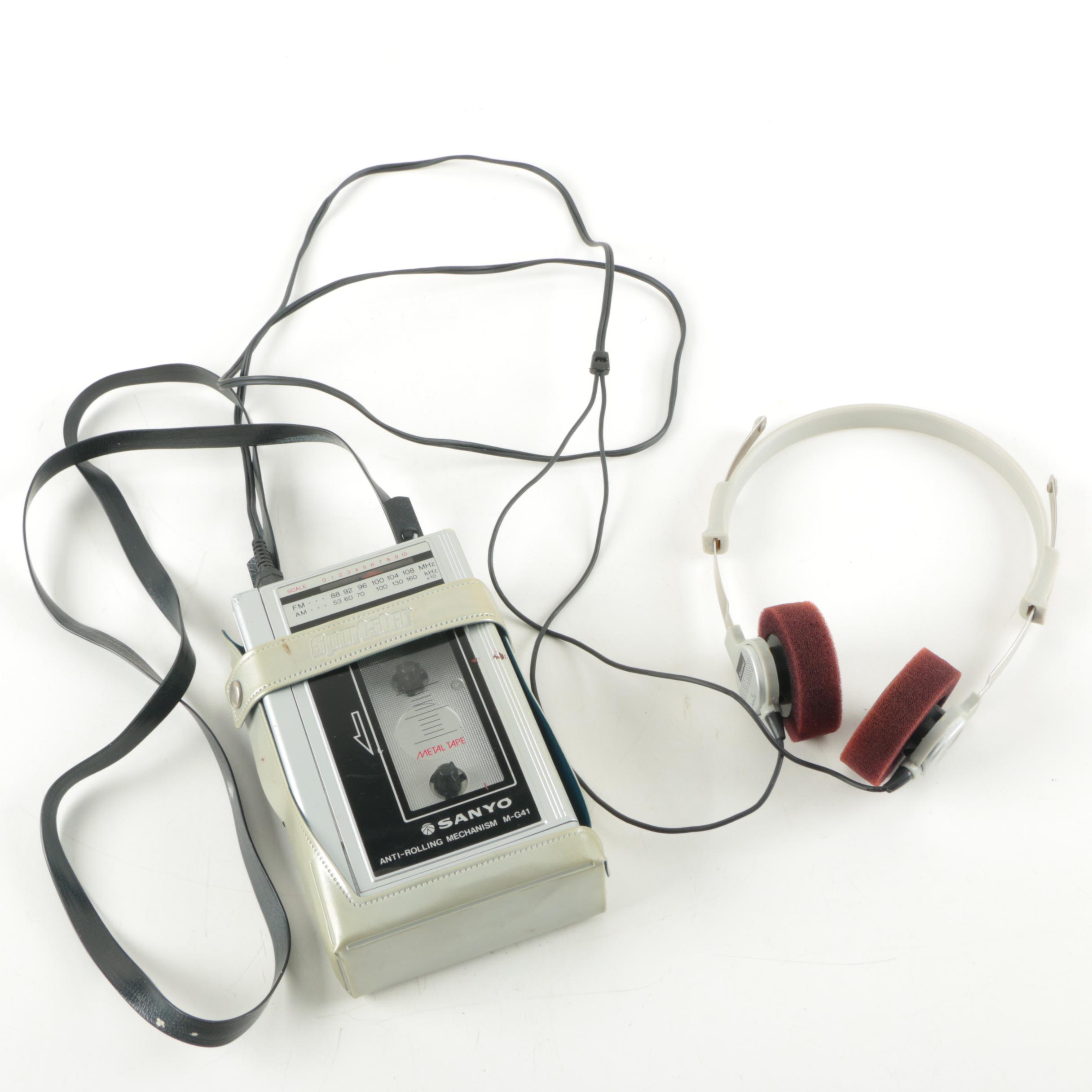 Sanyo Portable Cassette Player