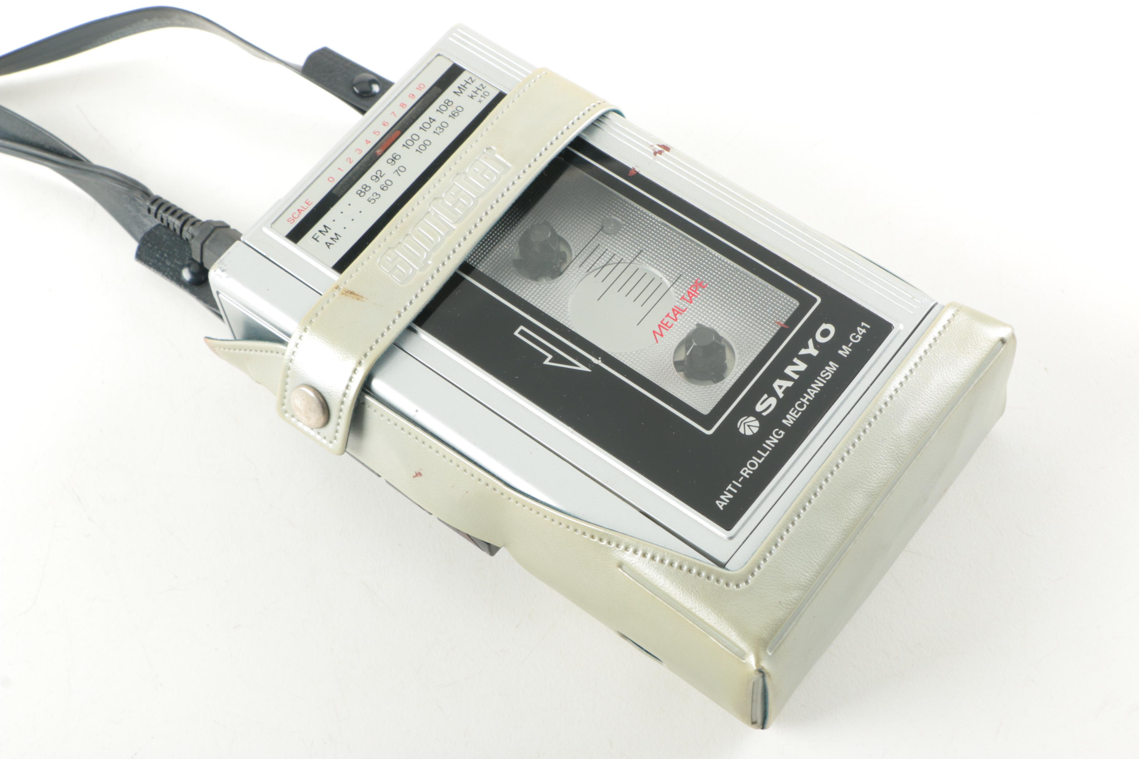 Sanyo Portable Cassette Player