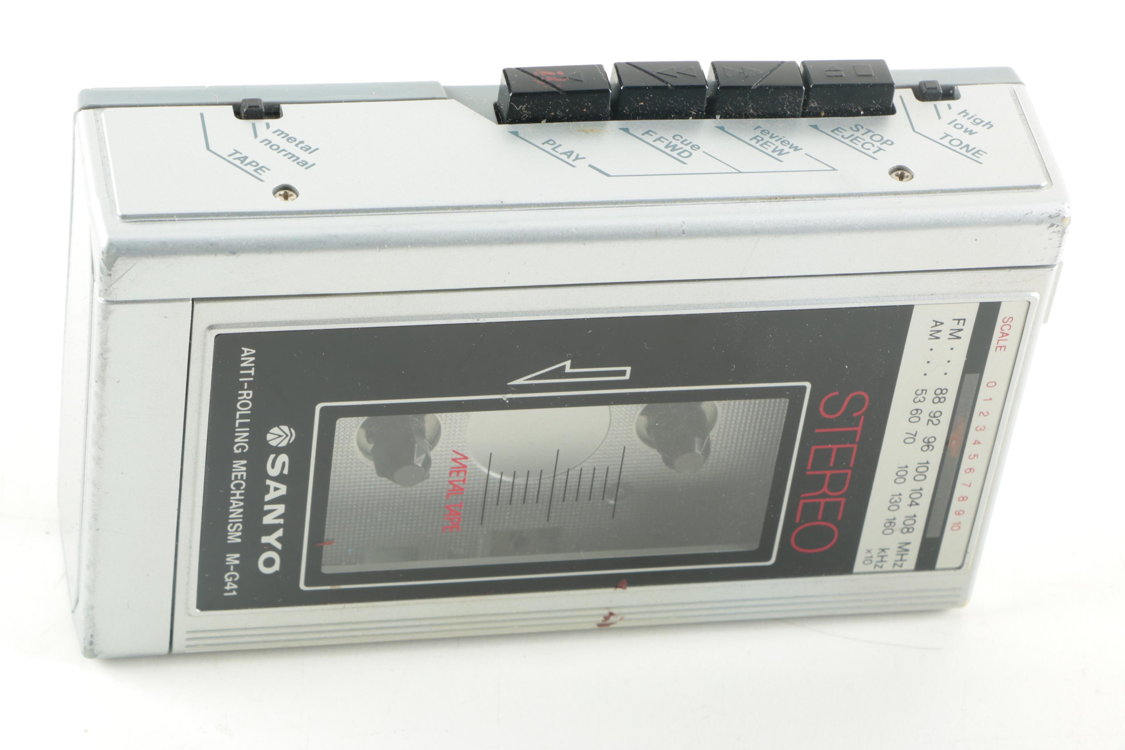 Sanyo Portable Cassette Player