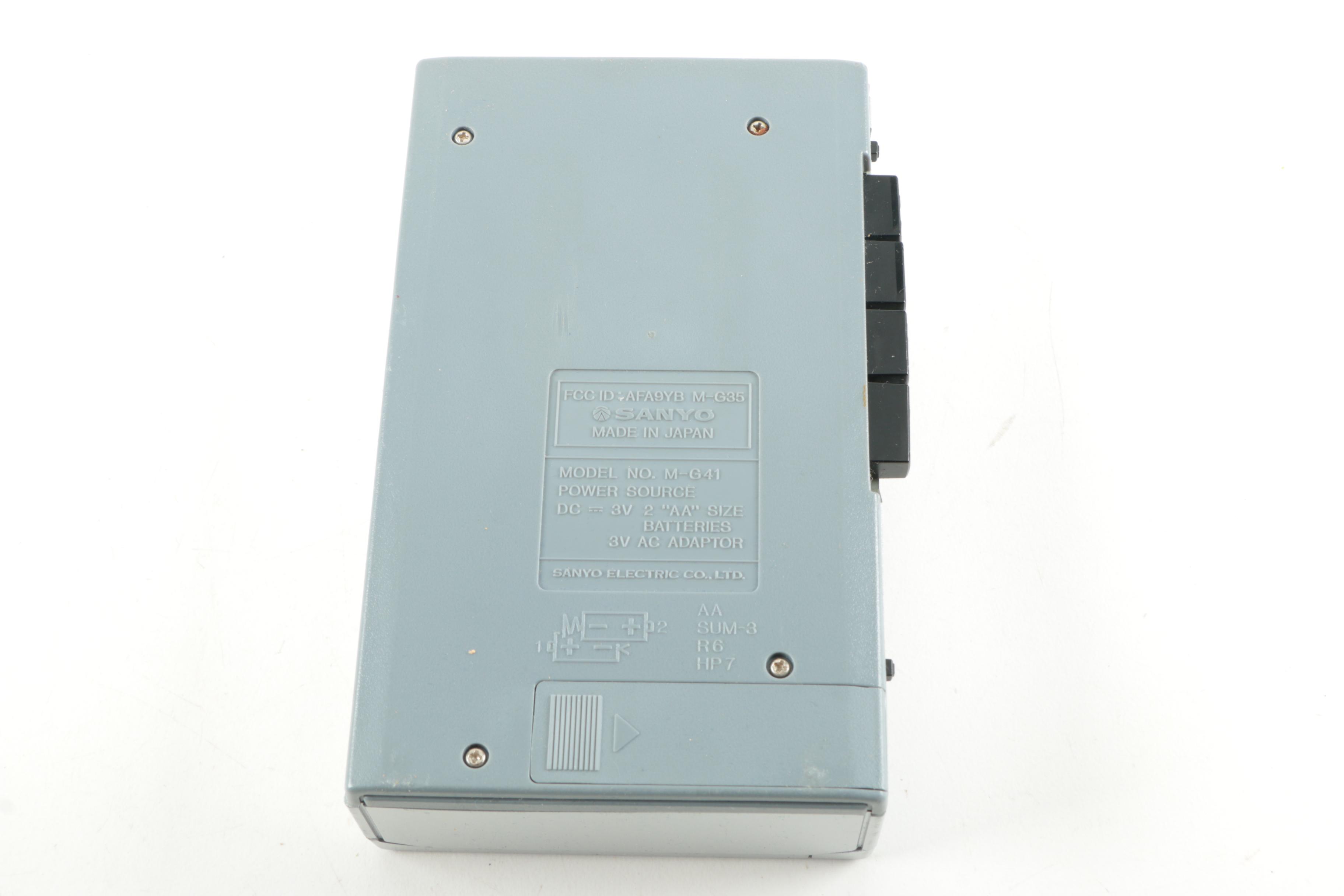 Sanyo Portable Cassette Player