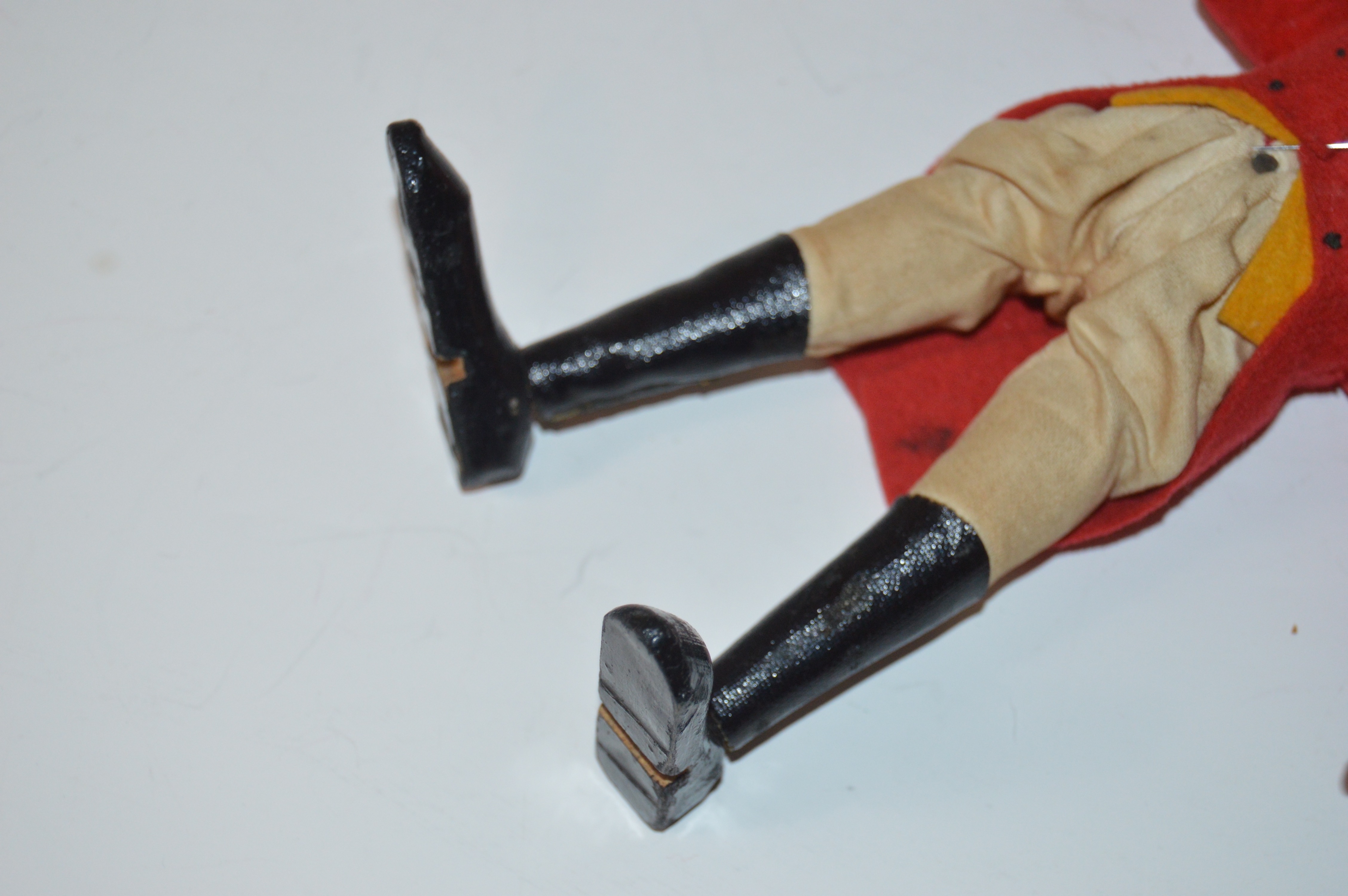 Schoenhut Ringmaster Doll and Female Bisque Doll