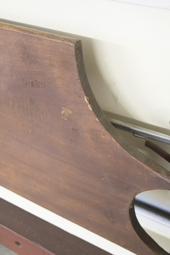 Antique Walnut Cannon Ball Bed Frame Parts