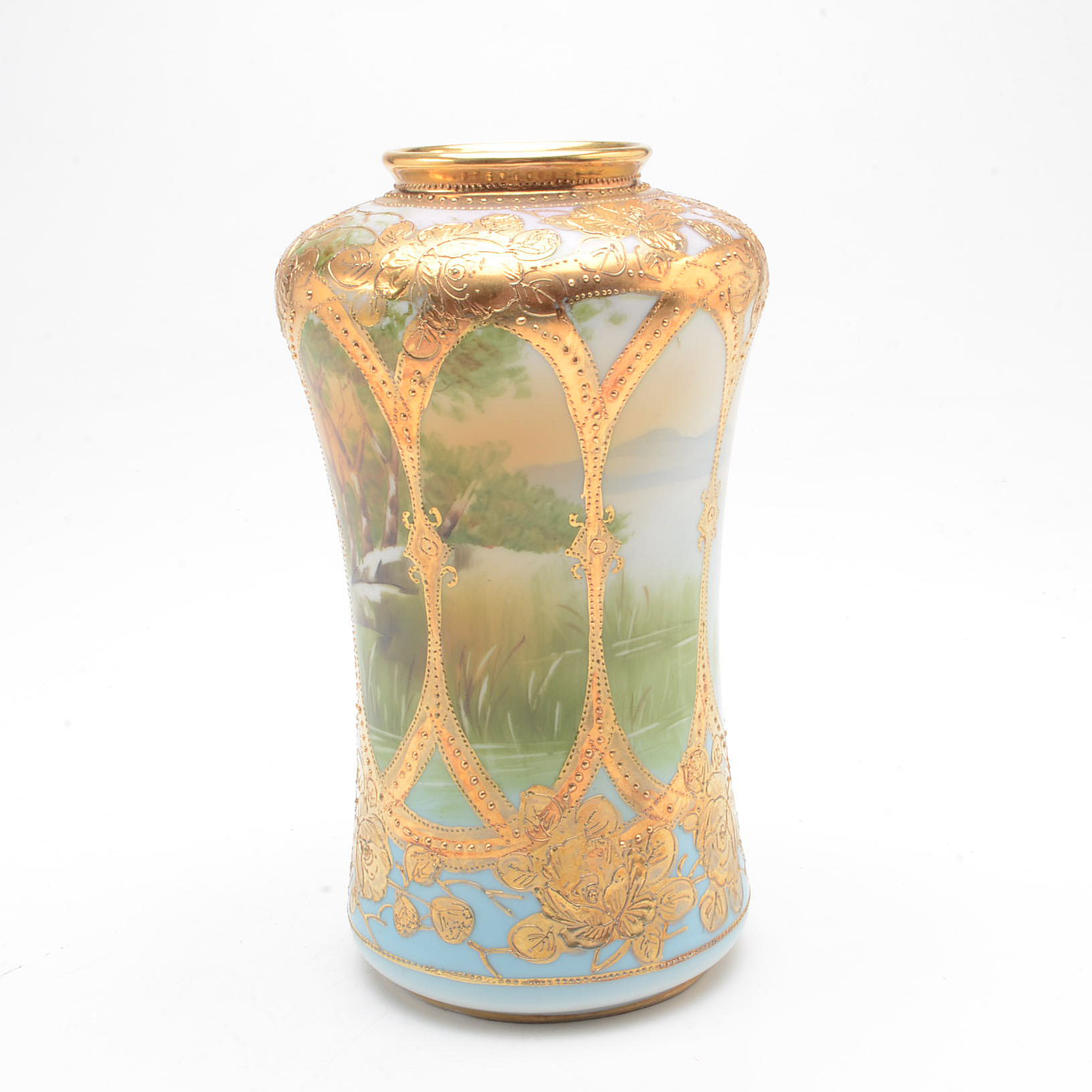 Hand-Painted Nippon Vases
