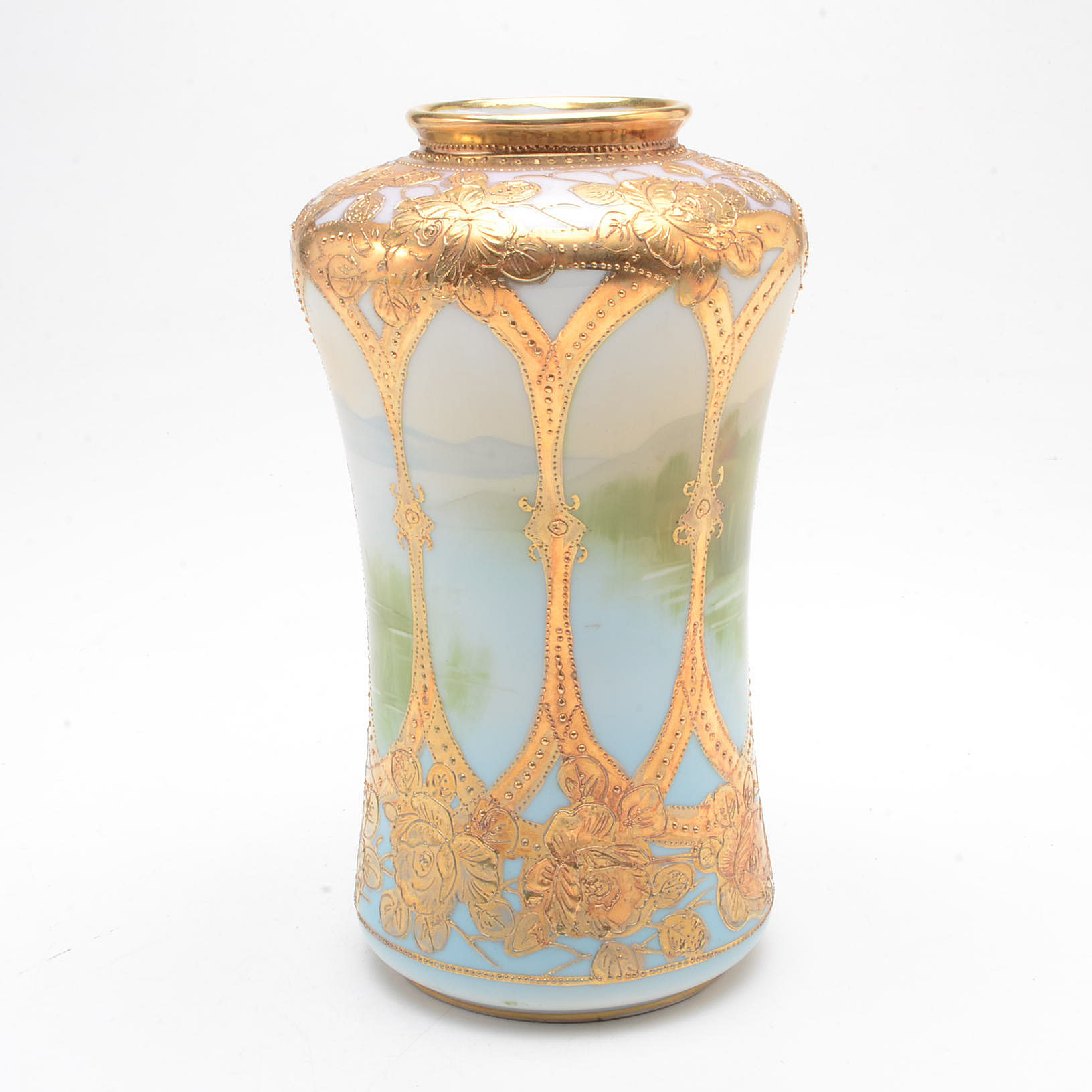 Hand-Painted Nippon Vases