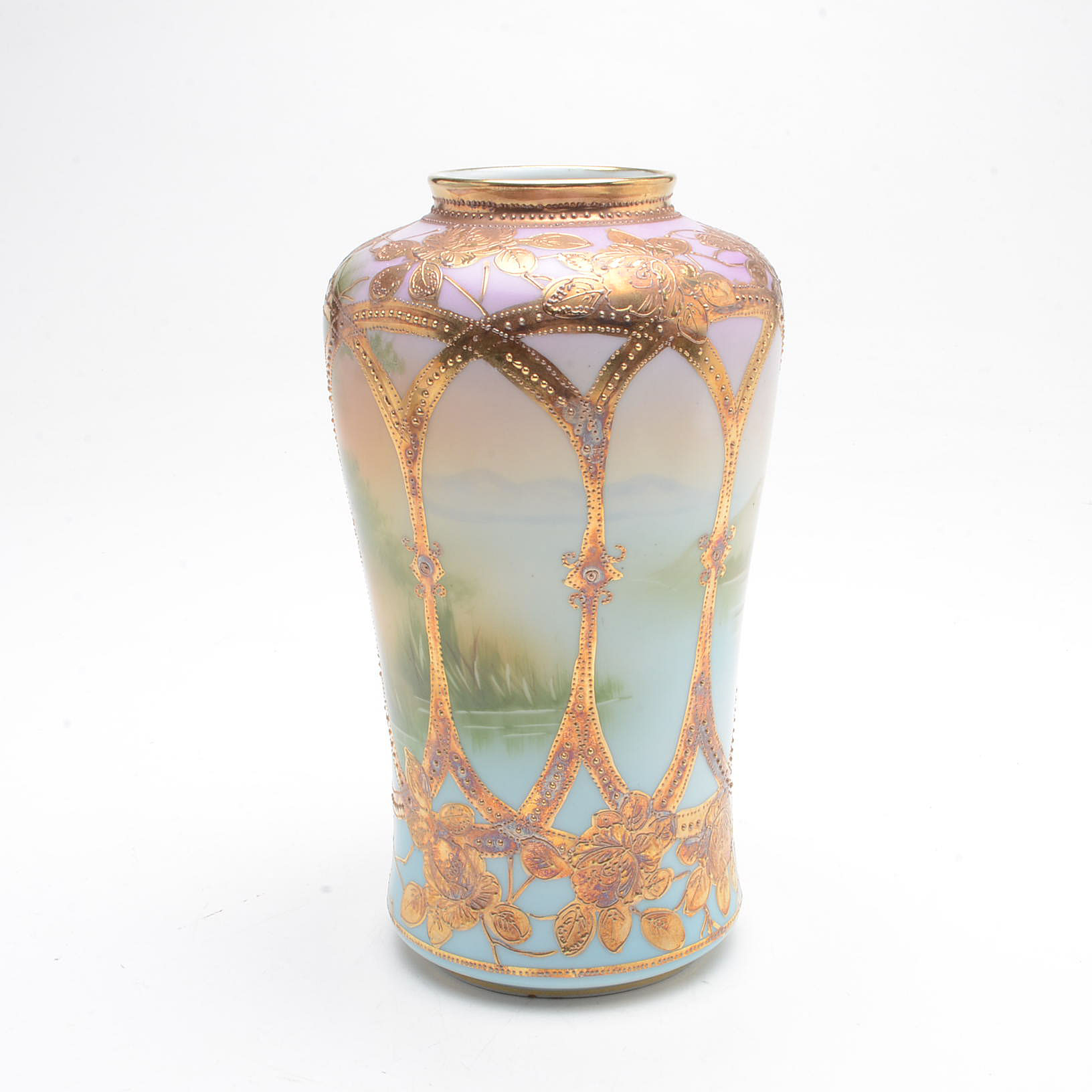 Hand-Painted Nippon Vases
