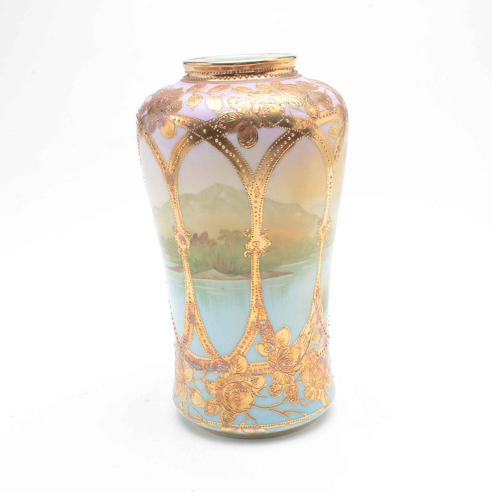 Hand-Painted Nippon Vases