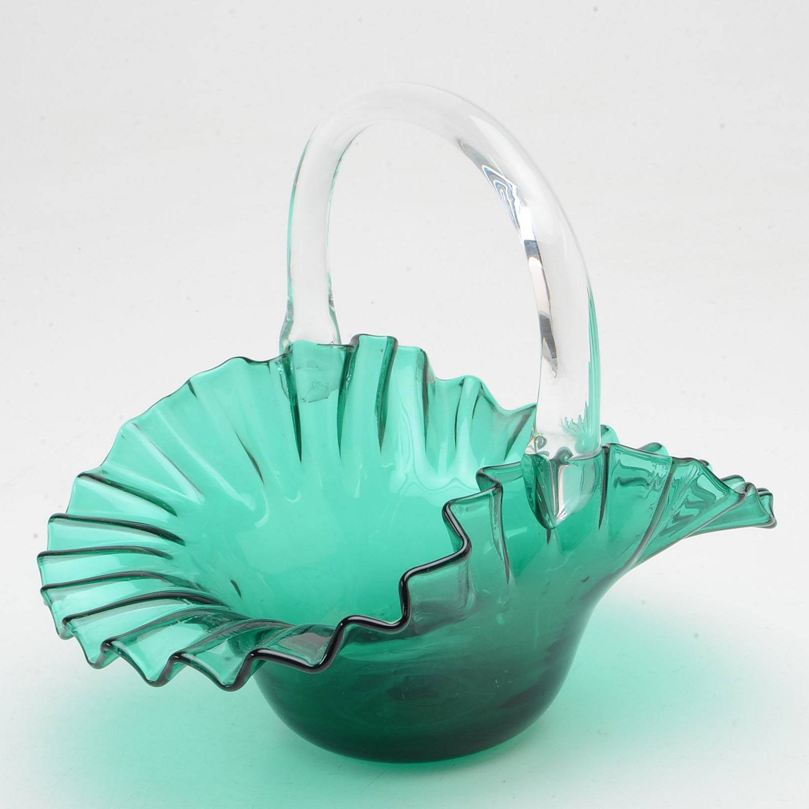 Fenton and Blenko Art Glass Baskets