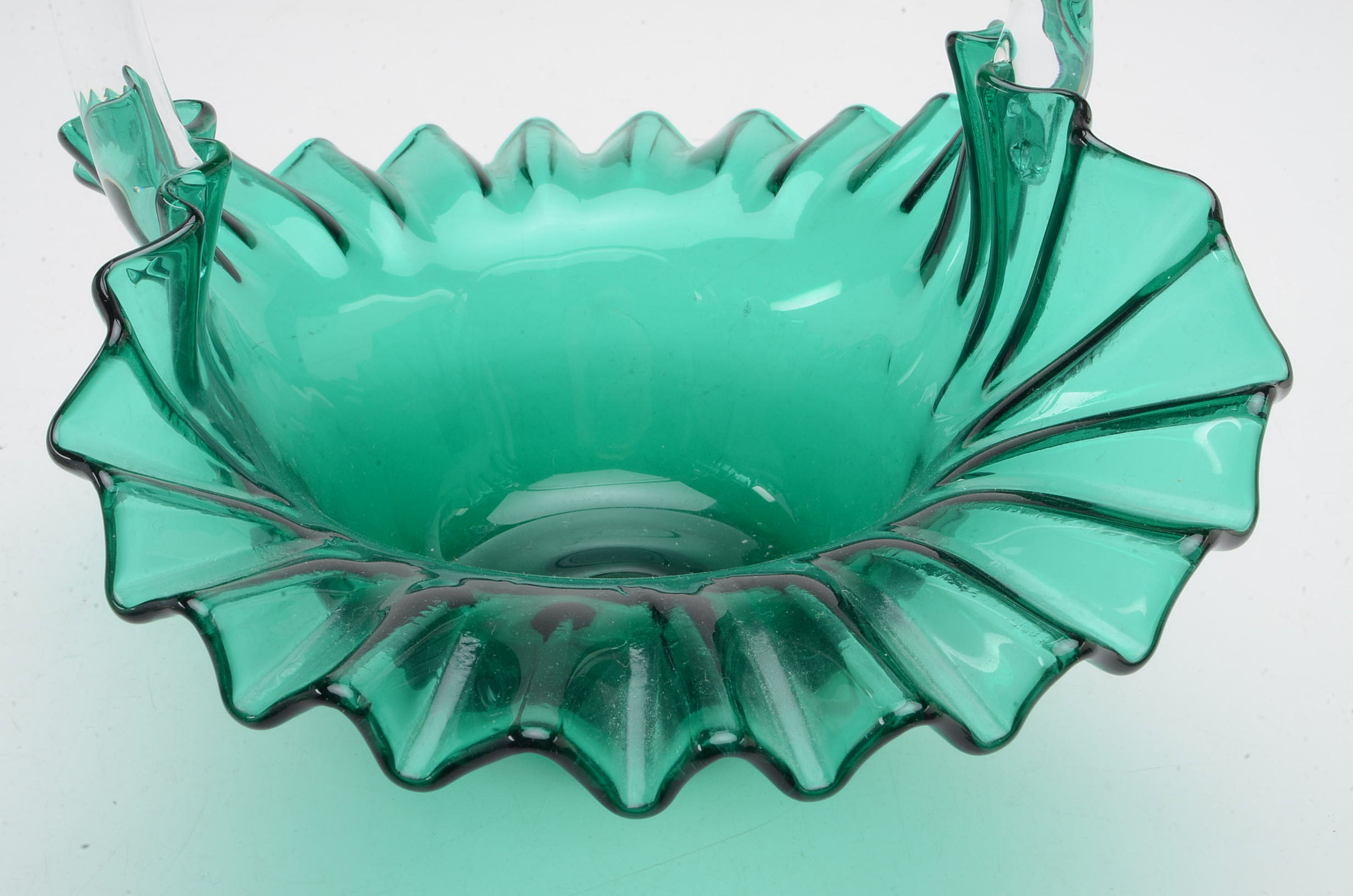 Fenton and Blenko Art Glass Baskets