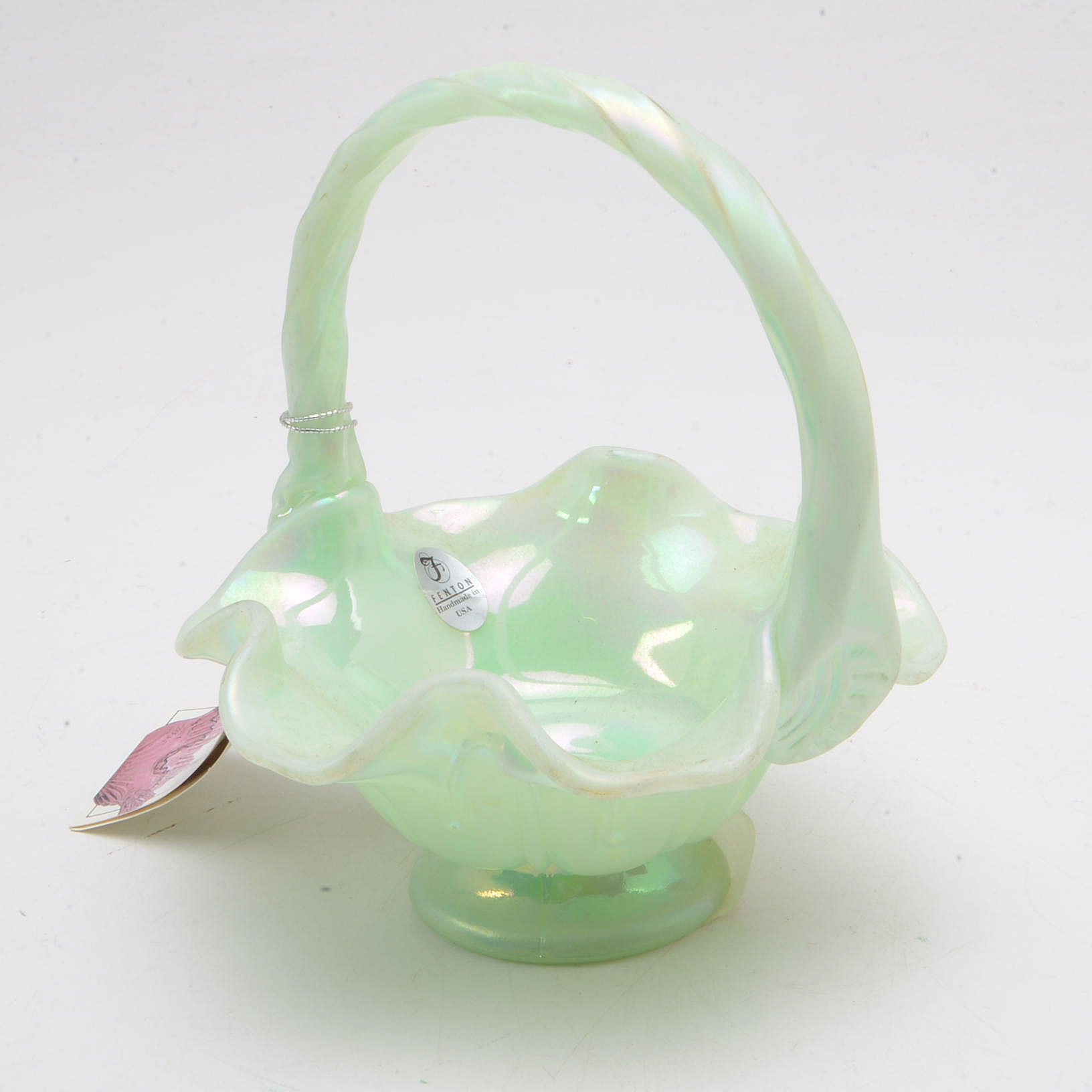 Fenton and Blenko Art Glass Baskets