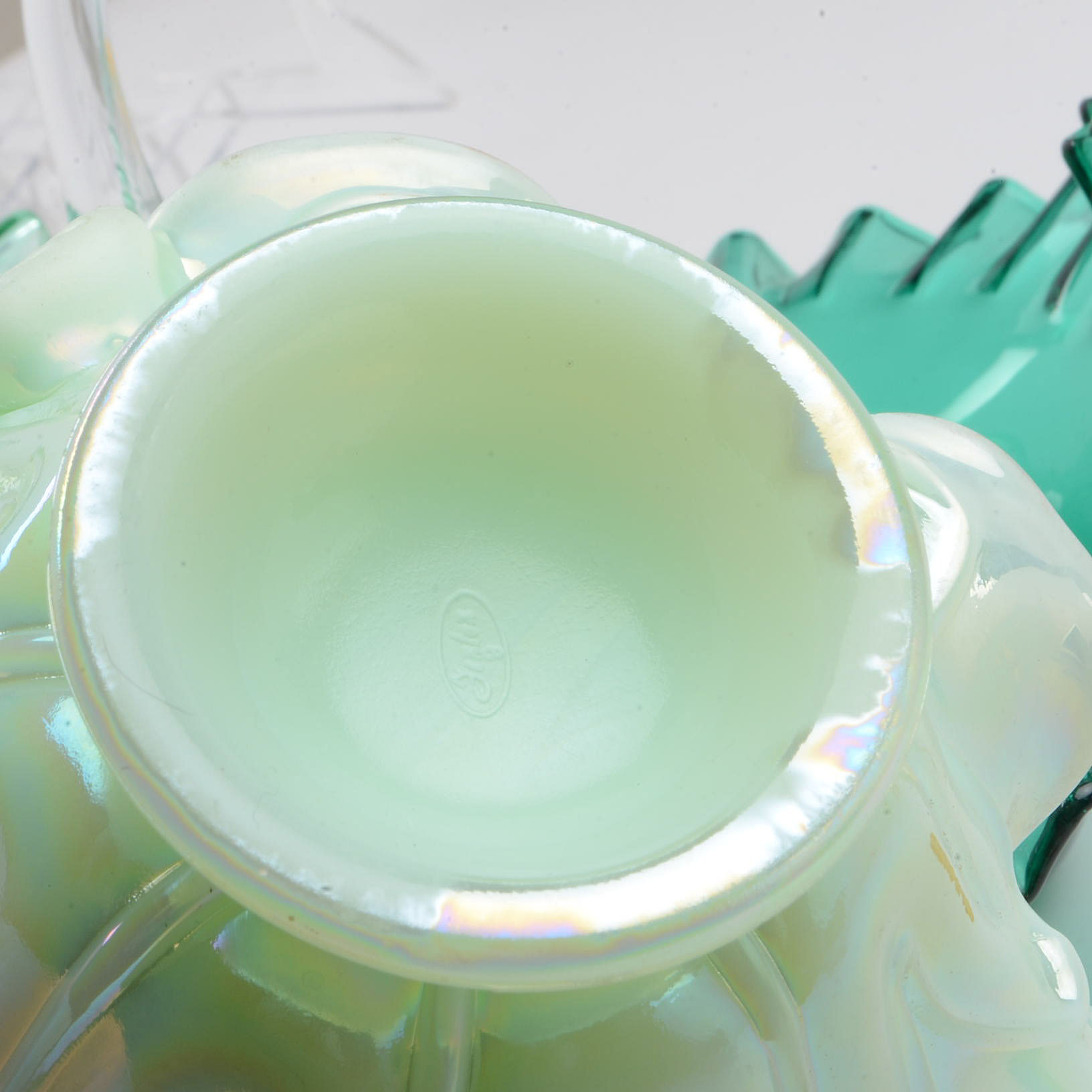 Fenton and Blenko Art Glass Baskets