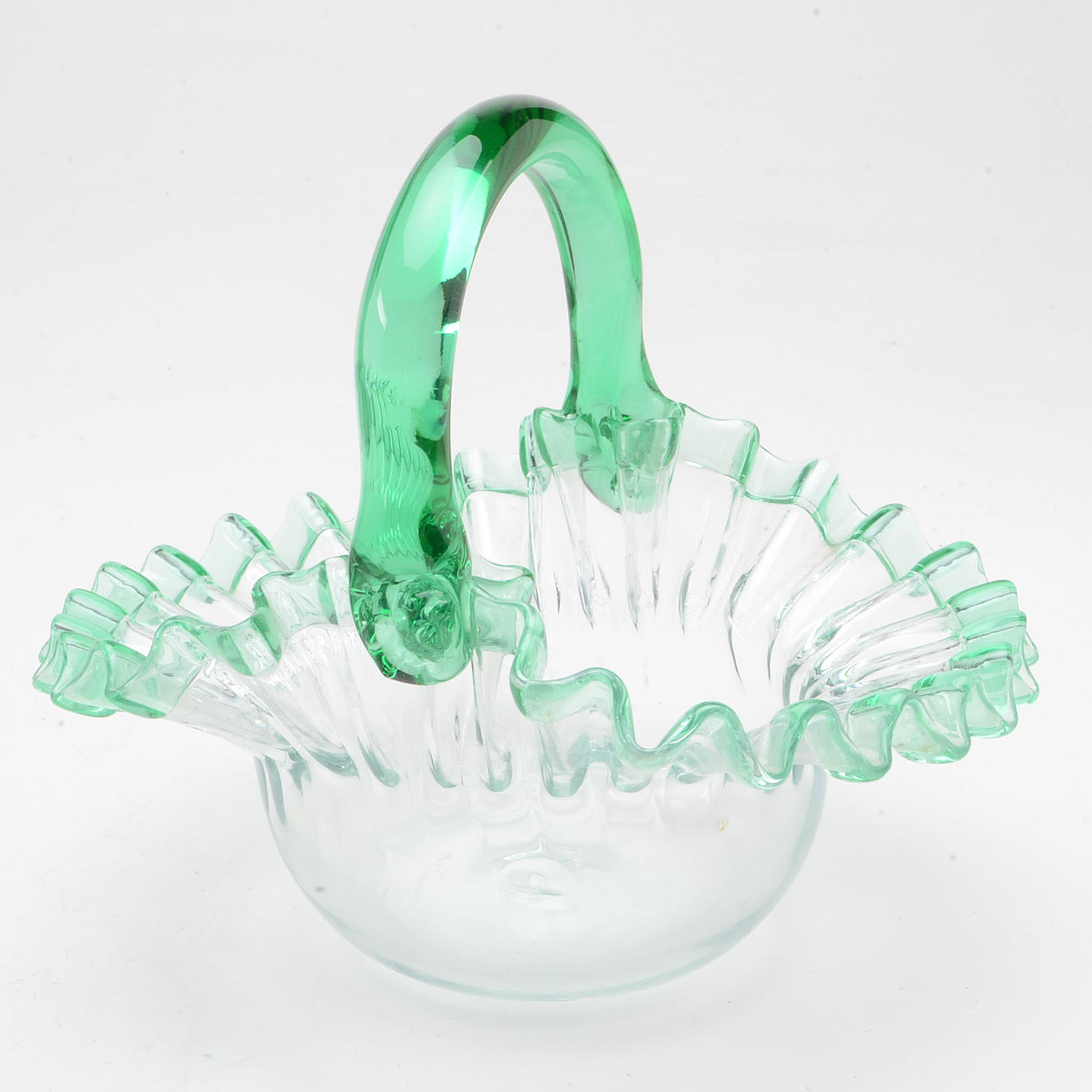 Fenton and Blenko Art Glass Baskets
