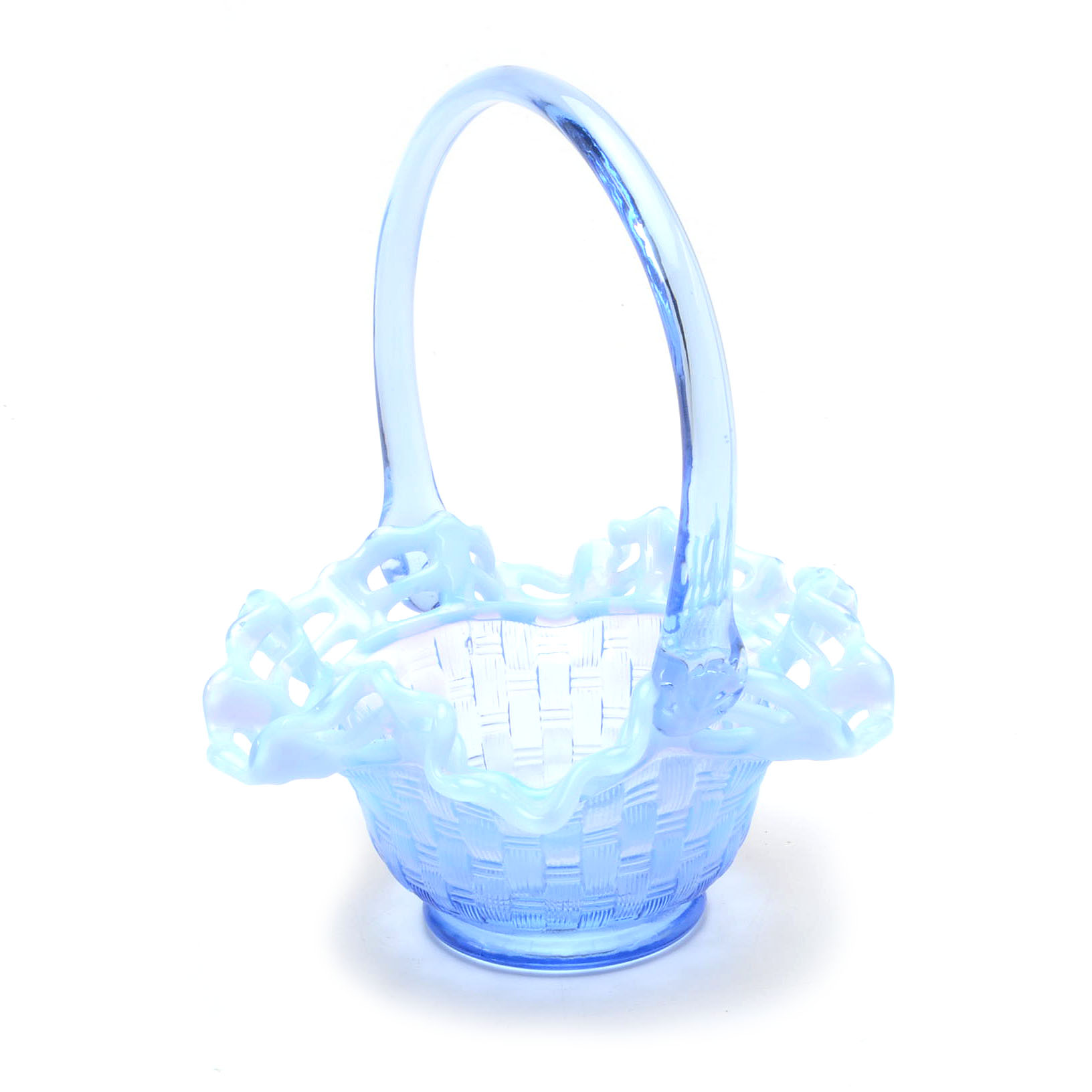 Fenton and Blenko Art Glass Baskets