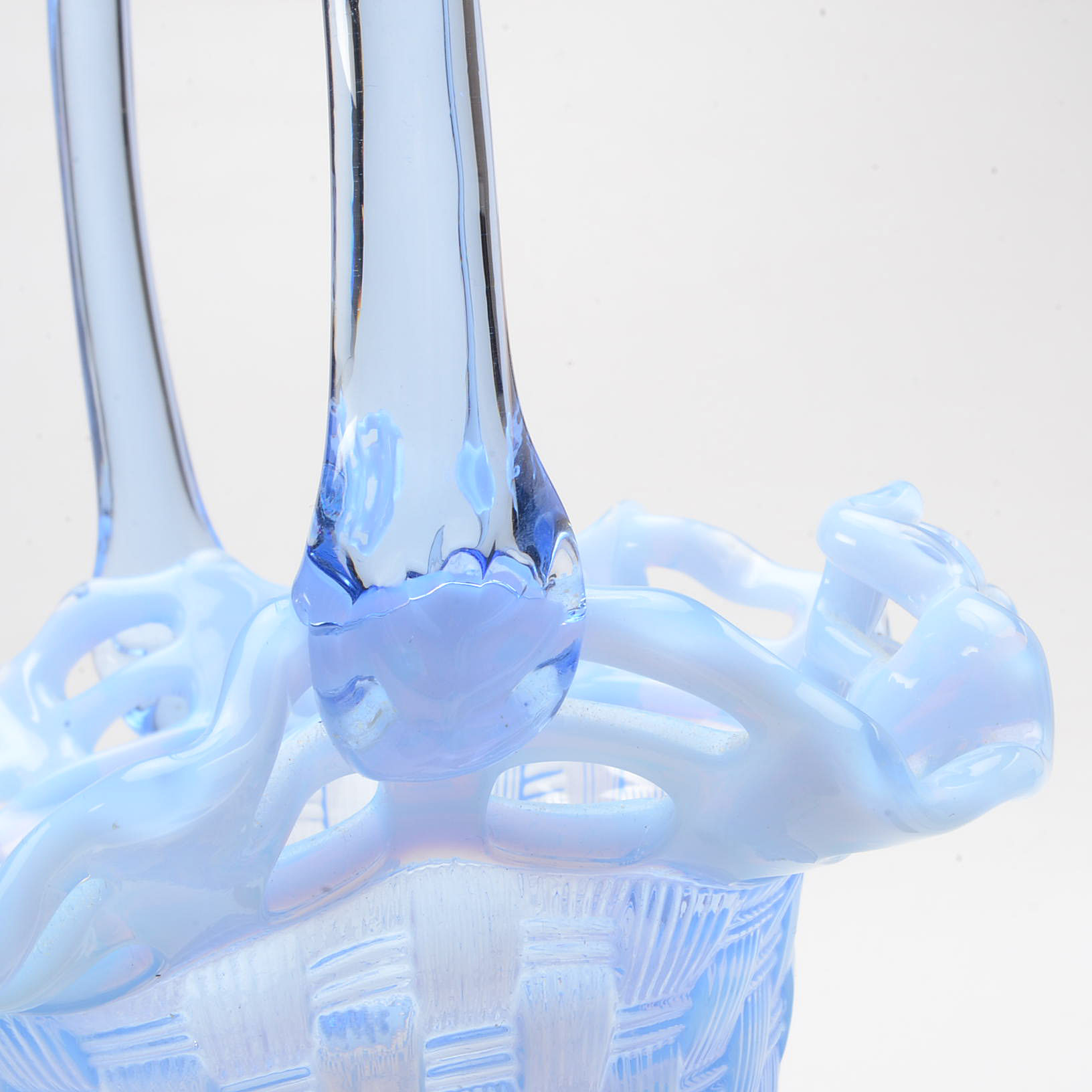 Fenton and Blenko Art Glass Baskets